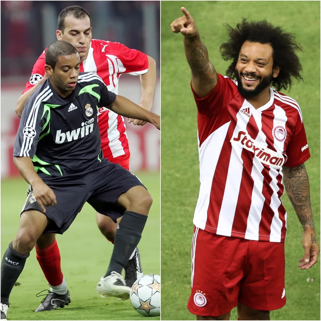 Ο Μαρσέλο σε Ρεάλ και Ολυμπιακό - Πηγή: INTIME και Eurokinissi