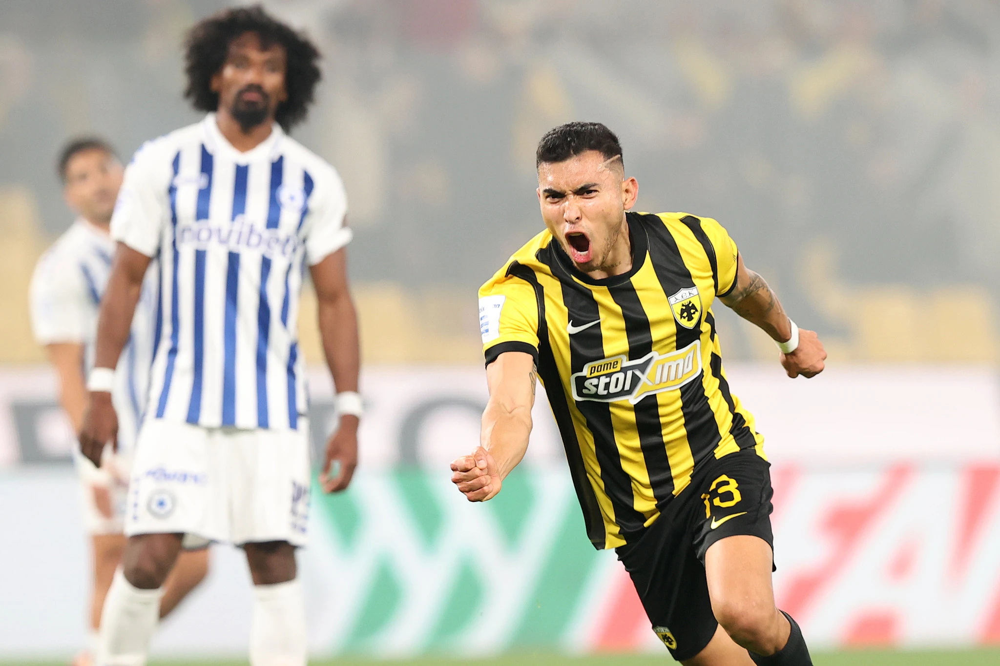 Ο Πινέδα πανηγυρίζει το 1-0 /Πηγή: Intime