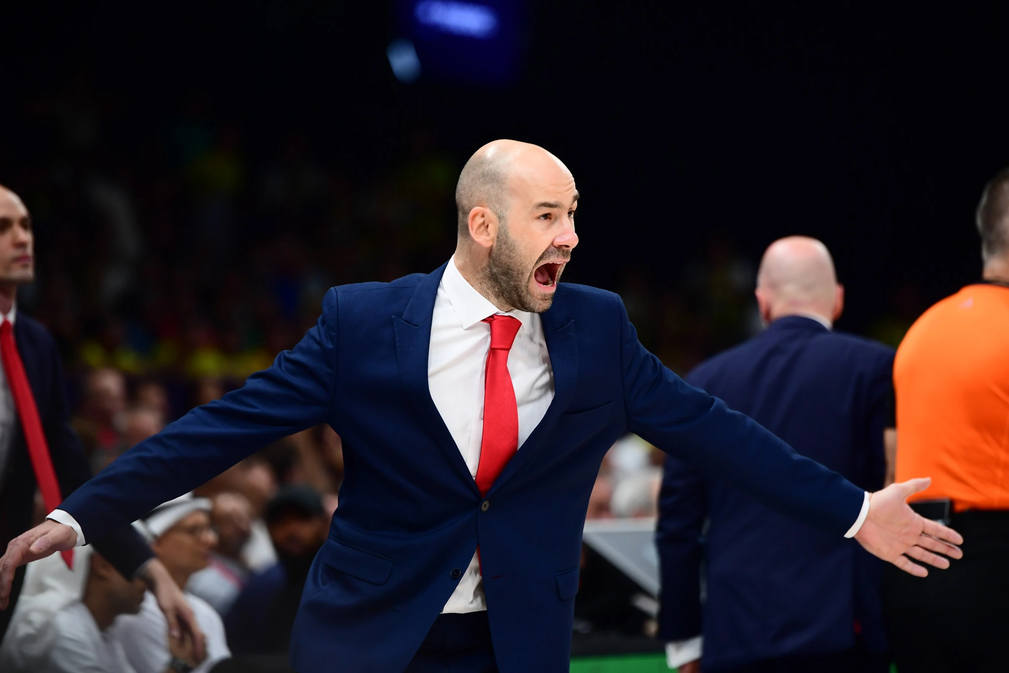 Ο εκνευρισμένος Βασίλης Σπανούλης / Πηγή: Eurokinissi