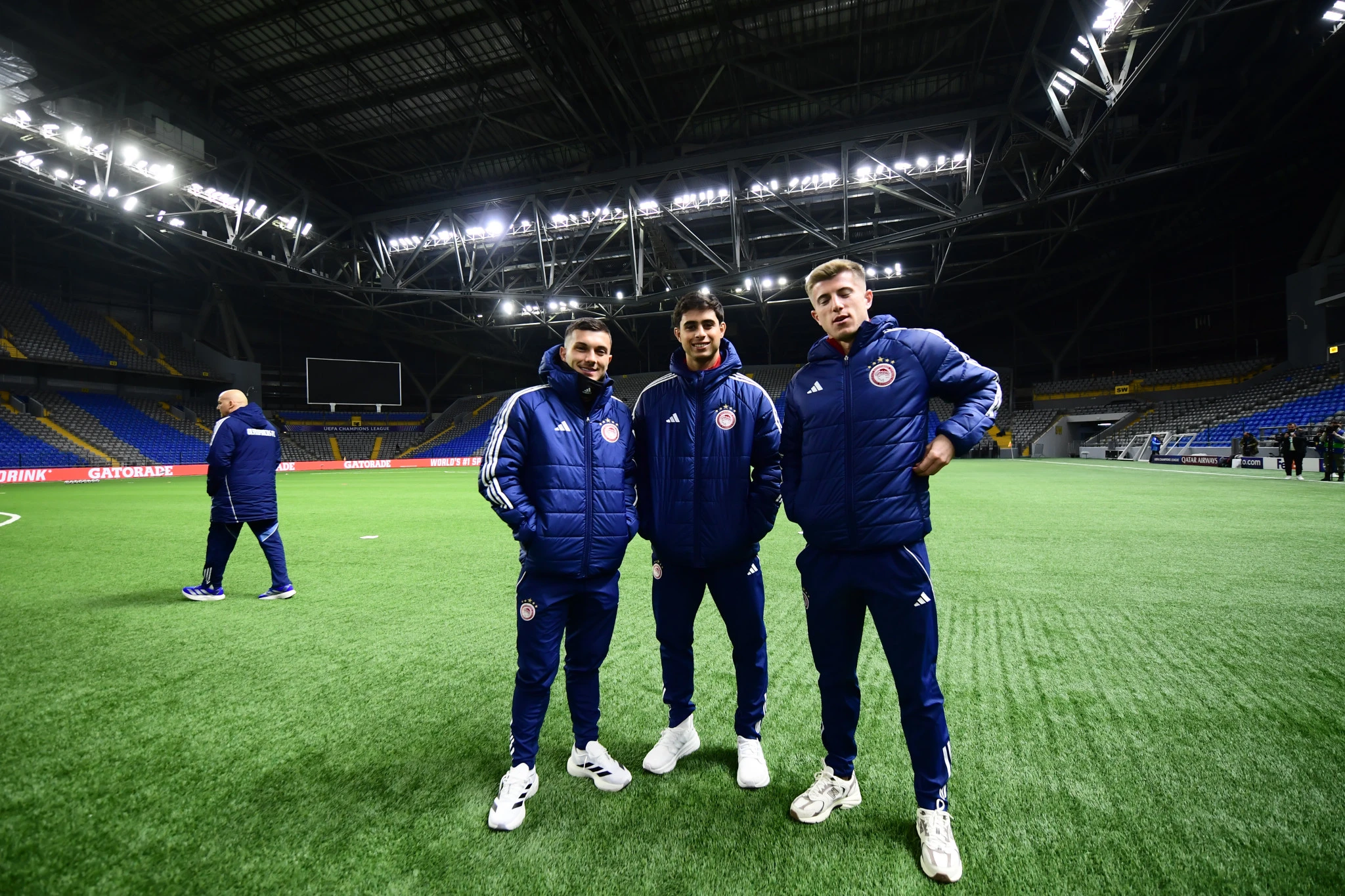 Η&nbsp;προπόνηση του Ολυμπιακού στο κλειστό γήπεδο της Αστάνα / Πηγή:&nbsp;Eurokinissi