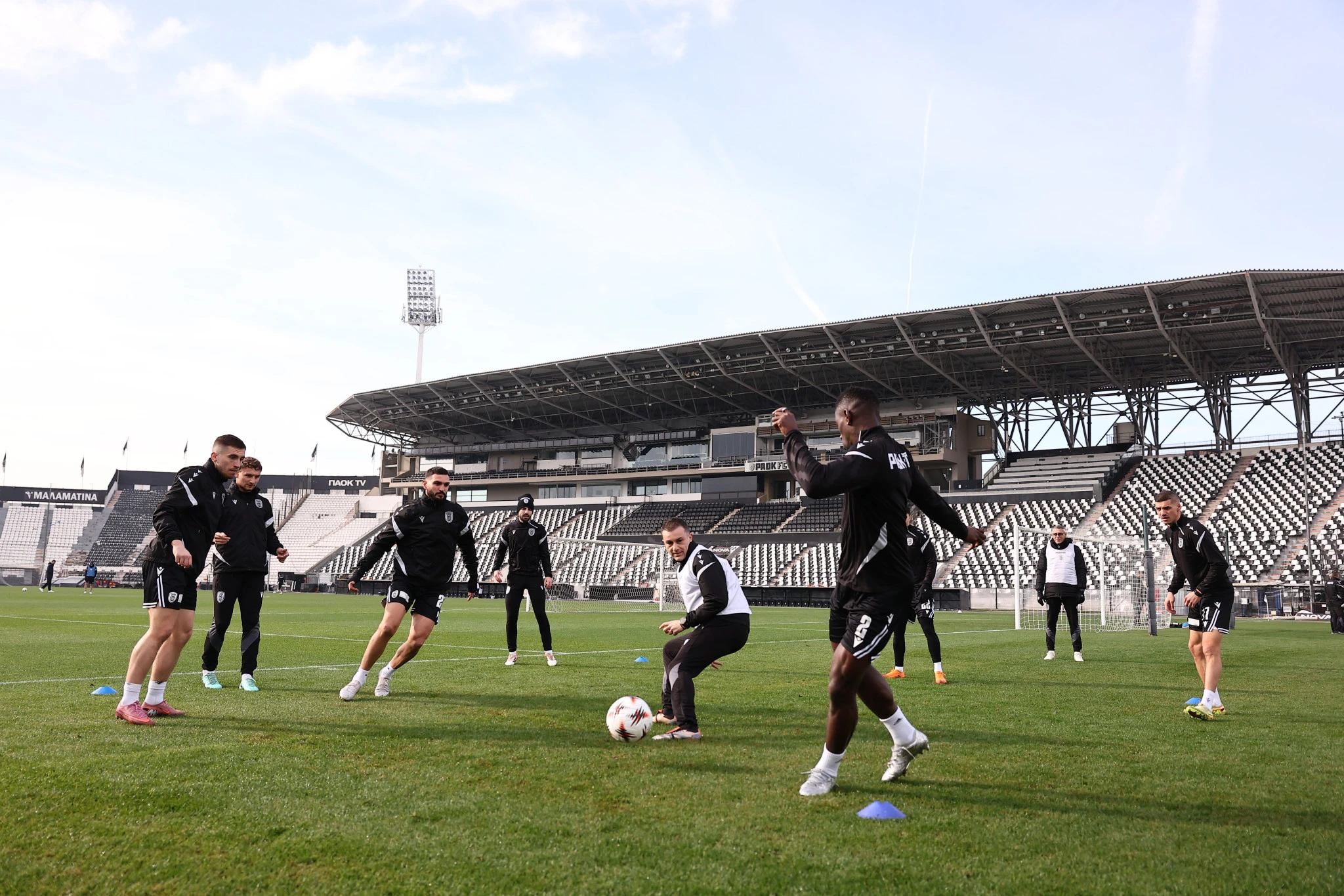 Η προπόνηση του ΠΑΟΚ στην Τούμπα / Πηγή: Eurokinissi
