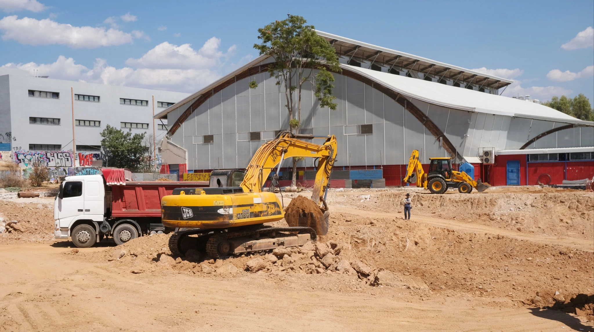 Έργα από το κλειστό της Νέας Σμύρνης/Πηγή: Intime