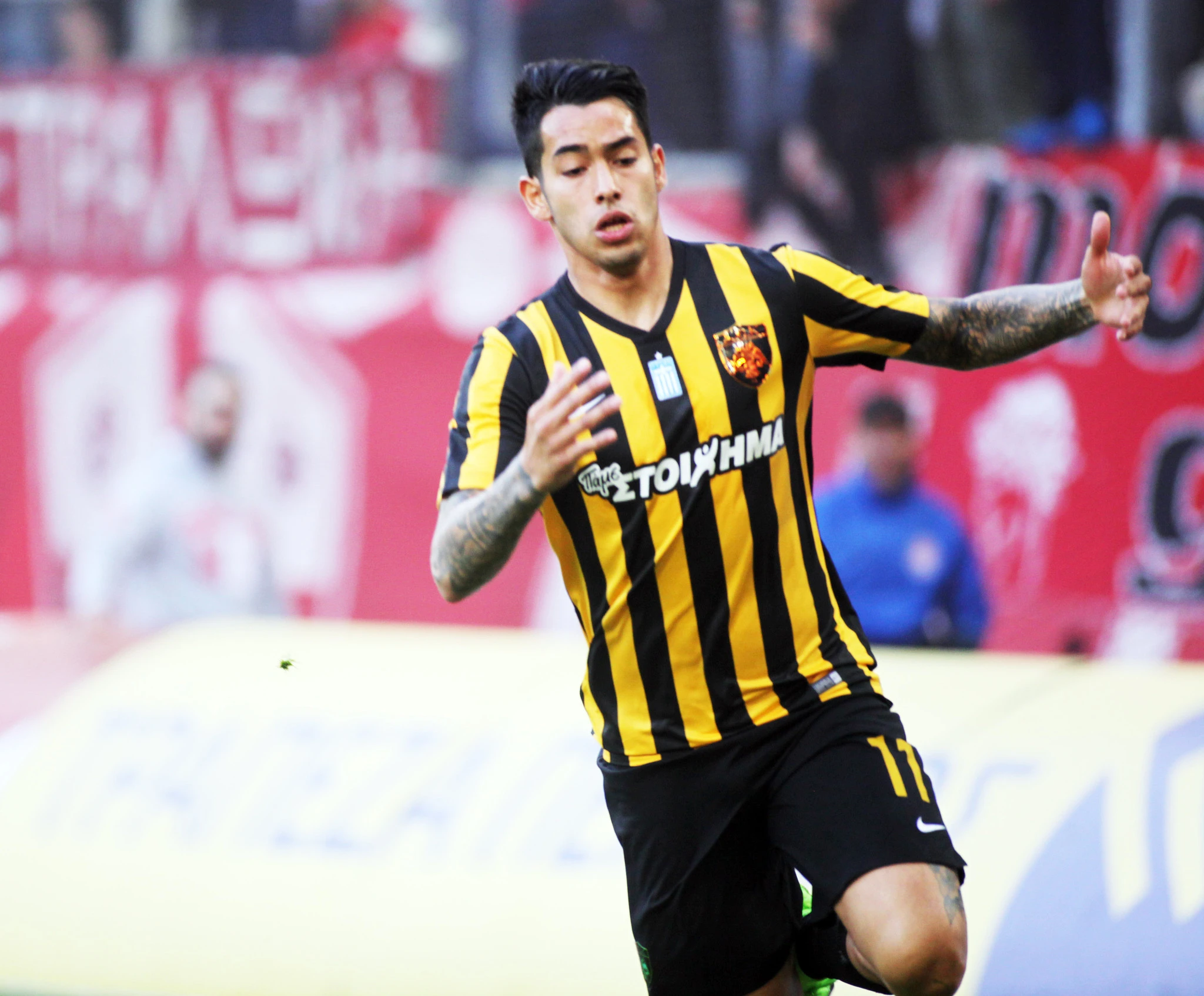 Ο Σέρχιο Αραούχο με την ΑΕΚ το 2017 / Πηγή: Eurokinissi