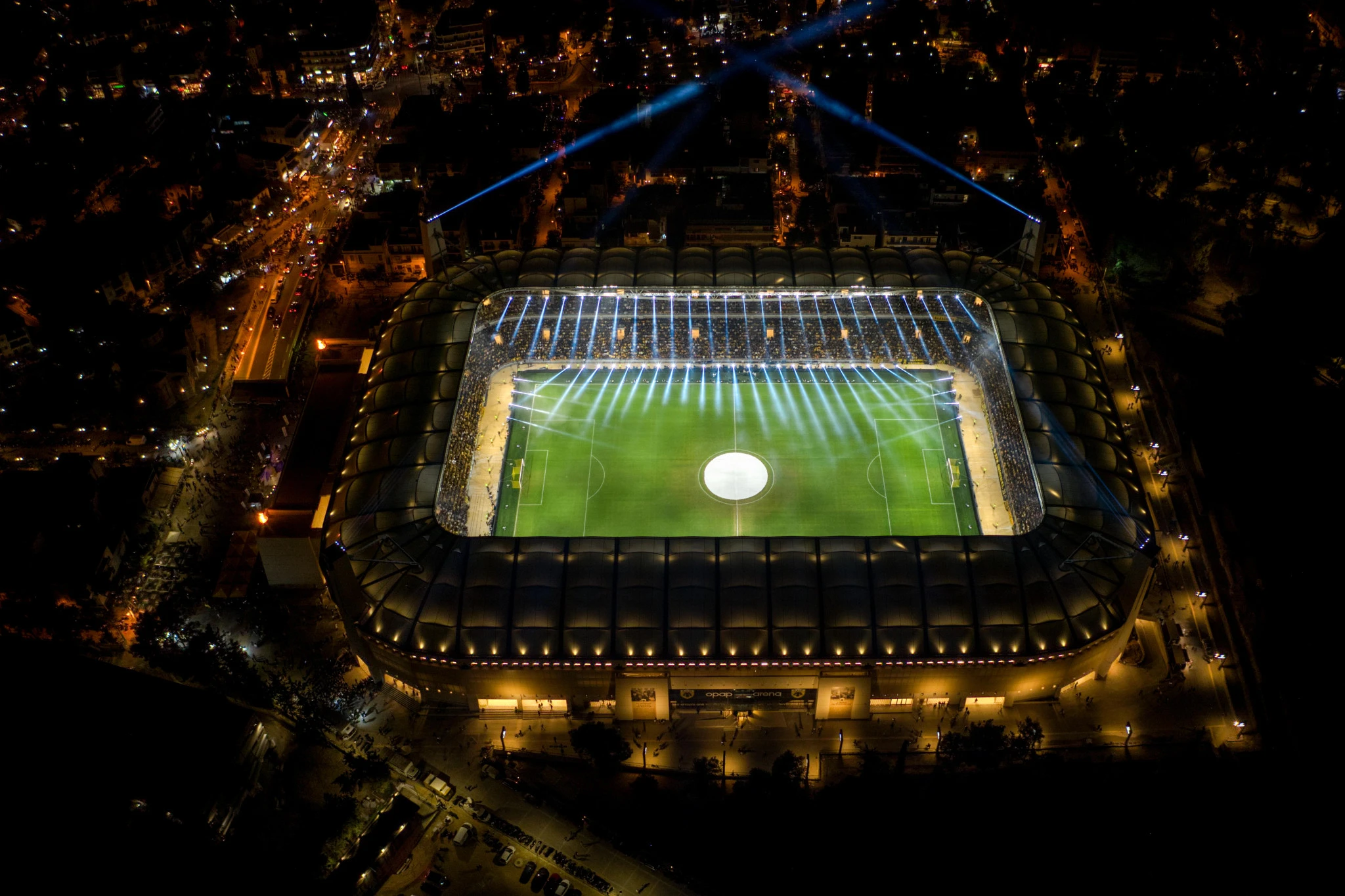 Πανοραμική εικόνα του γηπέδου της ΑΕΚ / Πηγή: Eurokinissi