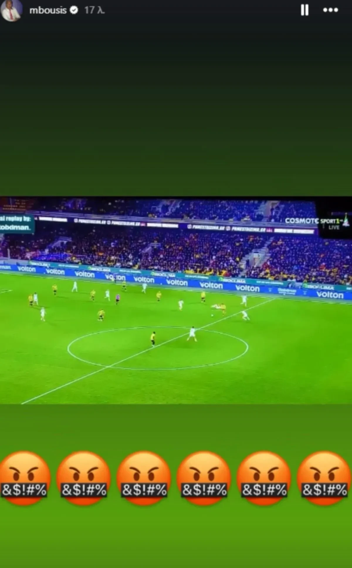 Η ανάρτηση του Μιχάλη Μπούση / Screenshot