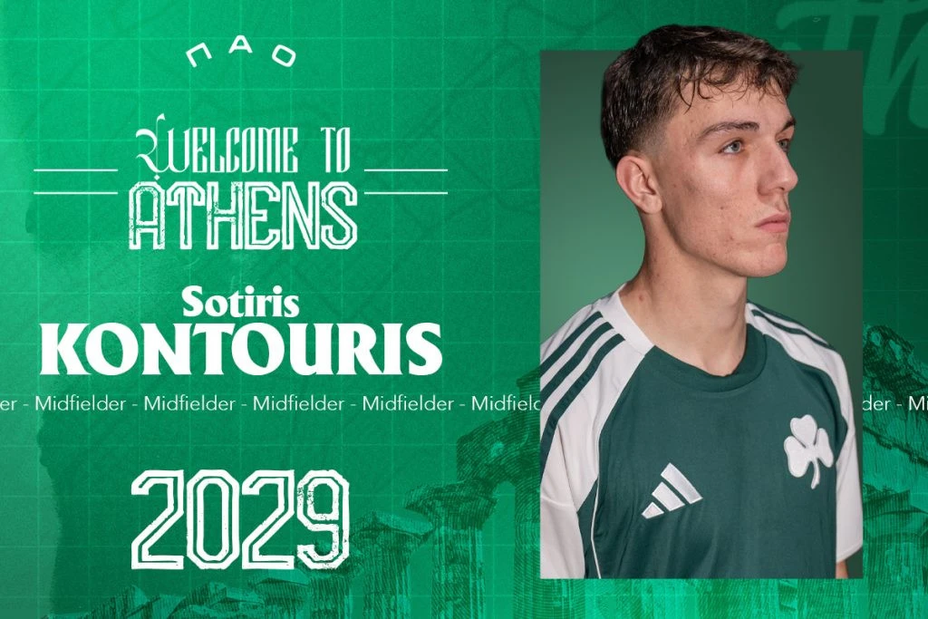 Κι επίσημα... πράσινος ο Σωτήρης Κοντούρης που υπέγραψε έως το καλοκαίρι του 2029 - ΠΗΓΗ: www.pao.gr