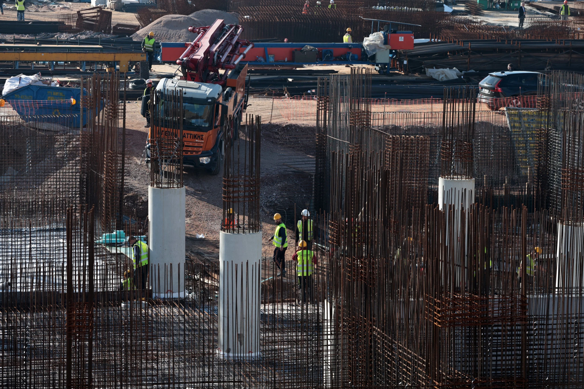 Η θεμελίωση του Βορείου Πετάλου στο γήπεδο του Βοτανικού - ΠΗΓΗ: ΙΝΤΙΜΕ