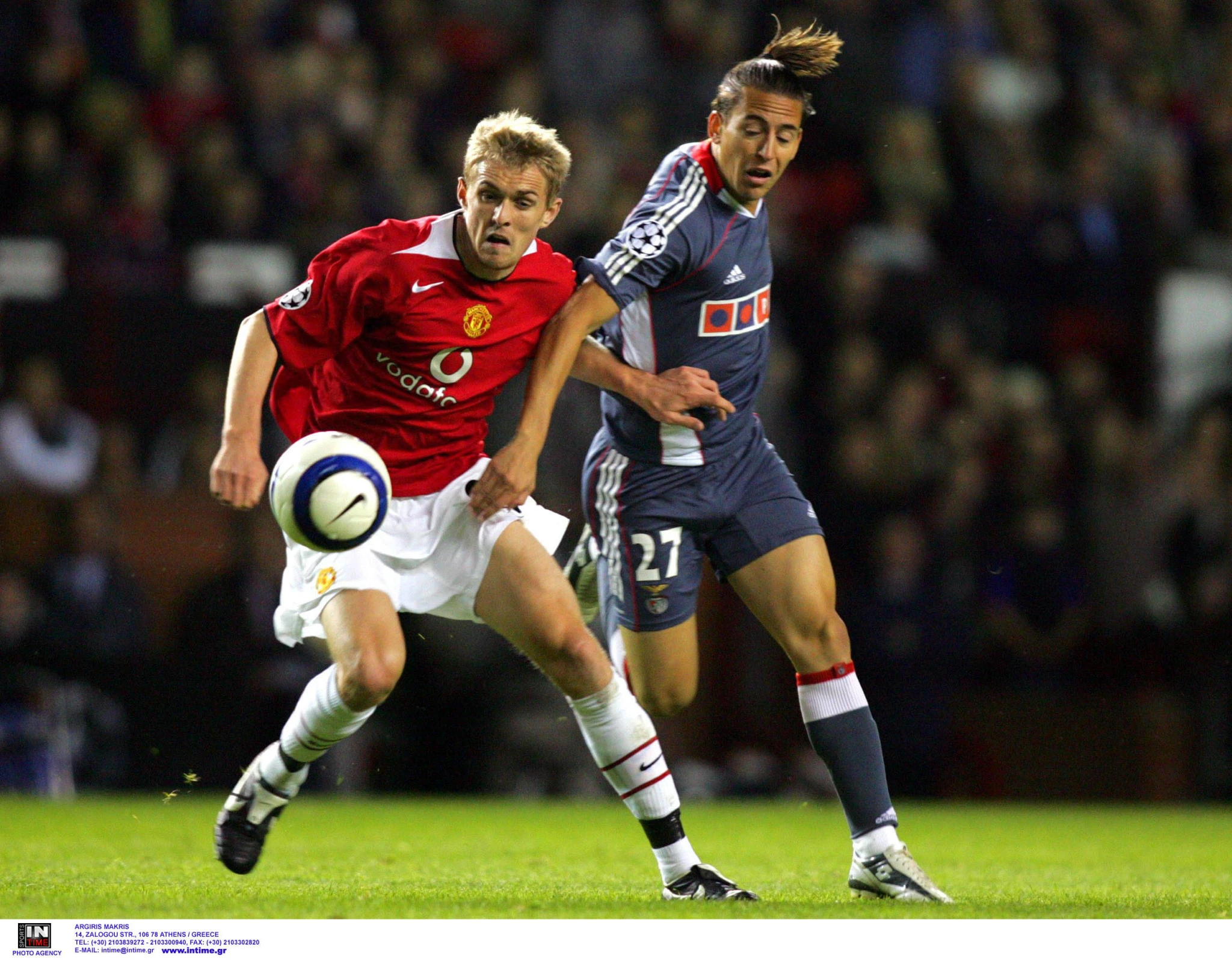 Ο Ντάρεν Φλέτσερ σε αγώνα Champions League με τη Μάντσεστερ Γιουνάιτεντ / Πηγή: Intime