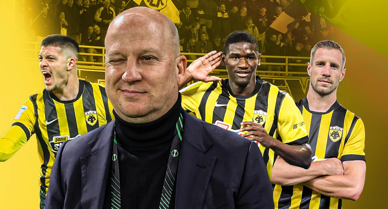 Ο Μάρκο Νίκολιτς με τους Λούκα Γιόβιτς, Μπαρνάμπας Βάργκα και Ζίνι / Image Μάνος Περδικάκης