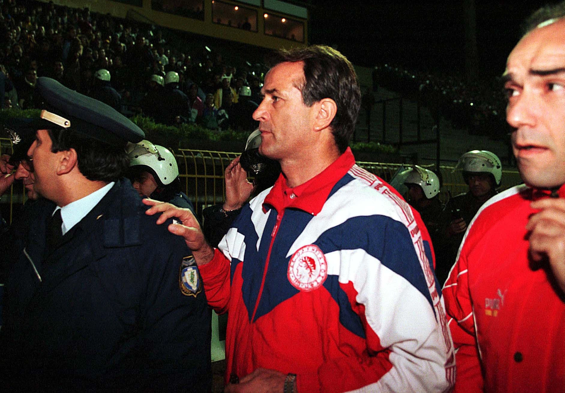 Ο Ντούσαν Μπάγεβιτς στη Νέα Φιλαδέλφεια ως προπονητής του Ολυμπιακού / Πηγή: Eurokinissi