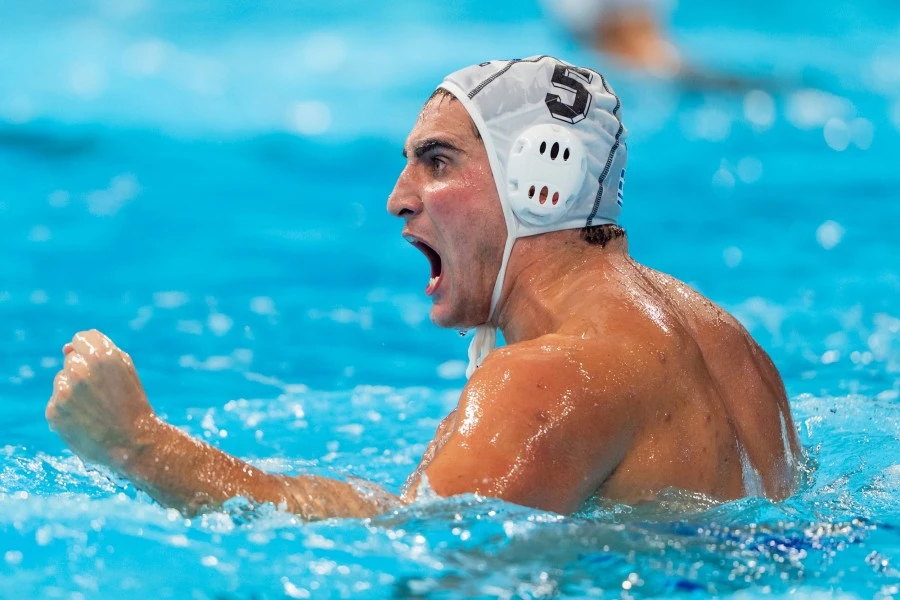 Ο Στέλιος Αργυρόπουλος-Κανακάκης σε πανηγυρισμό του / Πηγή: ΚΟΕ / Αναστασία Καρεκλά