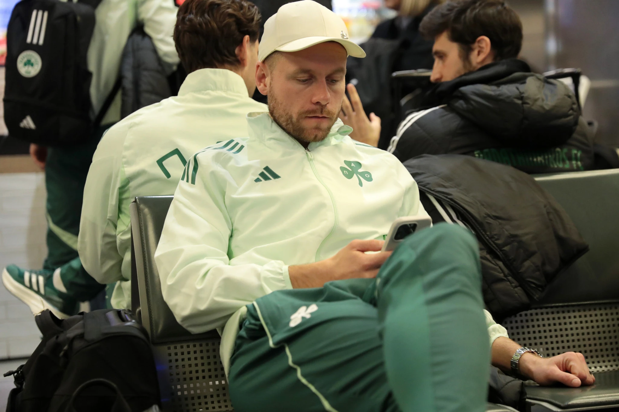 Η αναχώρηση του&nbsp;Παναθηναϊκού για Βουδαπέστη / Πηγή:&nbsp;Intime