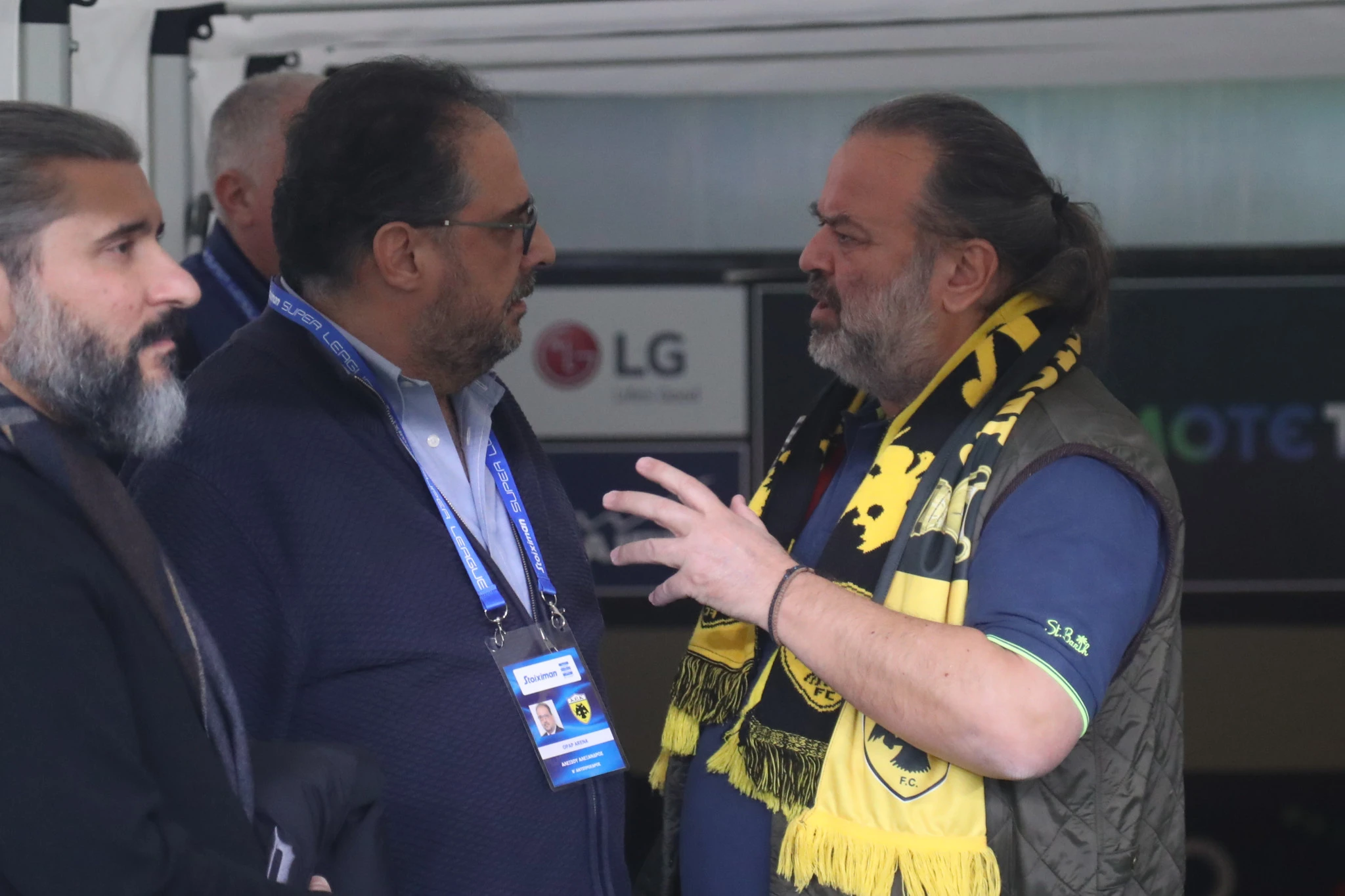 Ο Μάριος Ηλιόπουλος με τον Αλέξη Αλεξίου / Πηγή: Eurokinissi