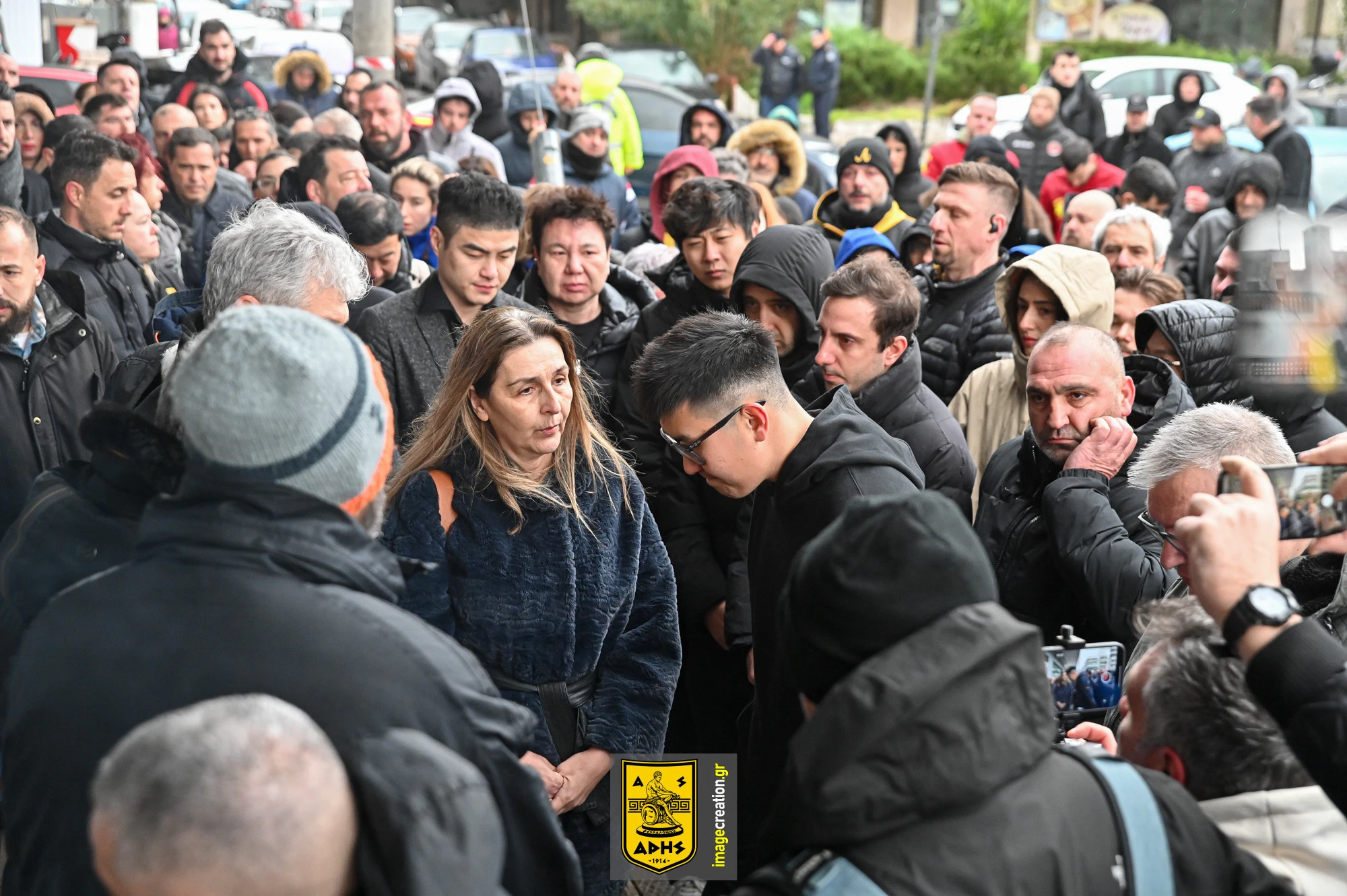 Ο Σιάο με τη μητέρα του Άλκη/ Πηγή: ΑΣ ΑΡΗΣ