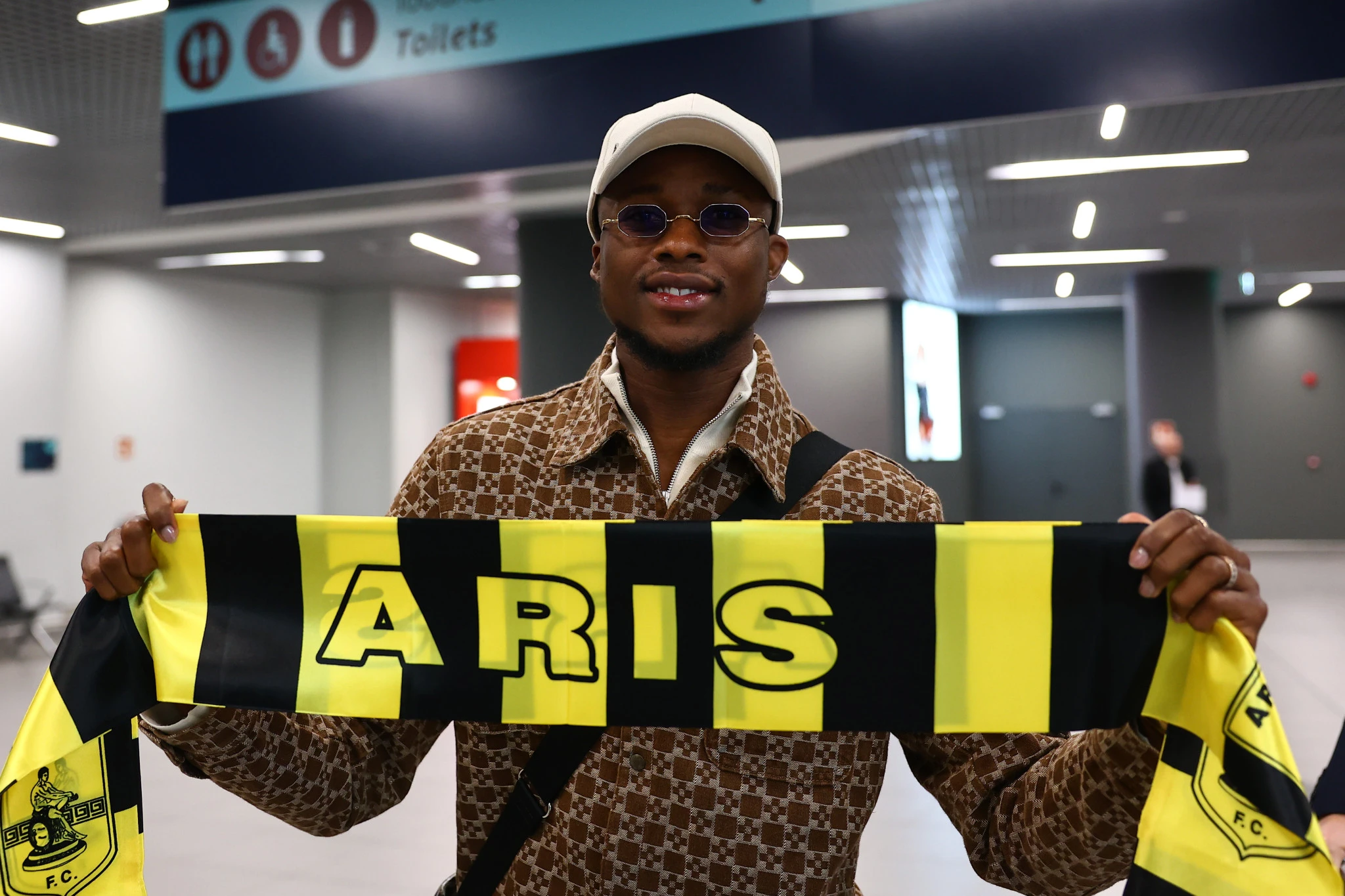 Ο Κρίστιαν Κουαμέ στη Θεσσαλονίκη για τον Άρη / Πηγή: Eurokinissi