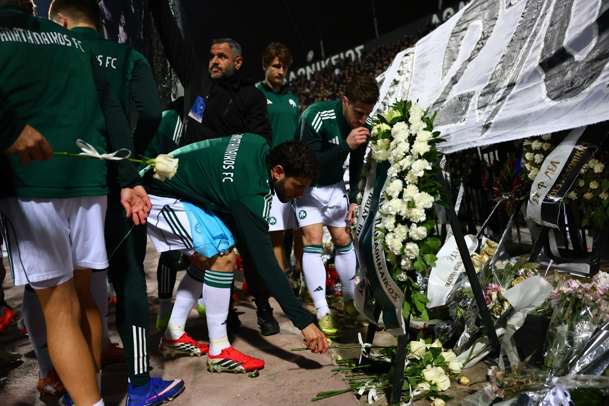 Φόρος τιμής της ΠΑΕ Παναθηναϊκός / Πηγή: Eurokinissi