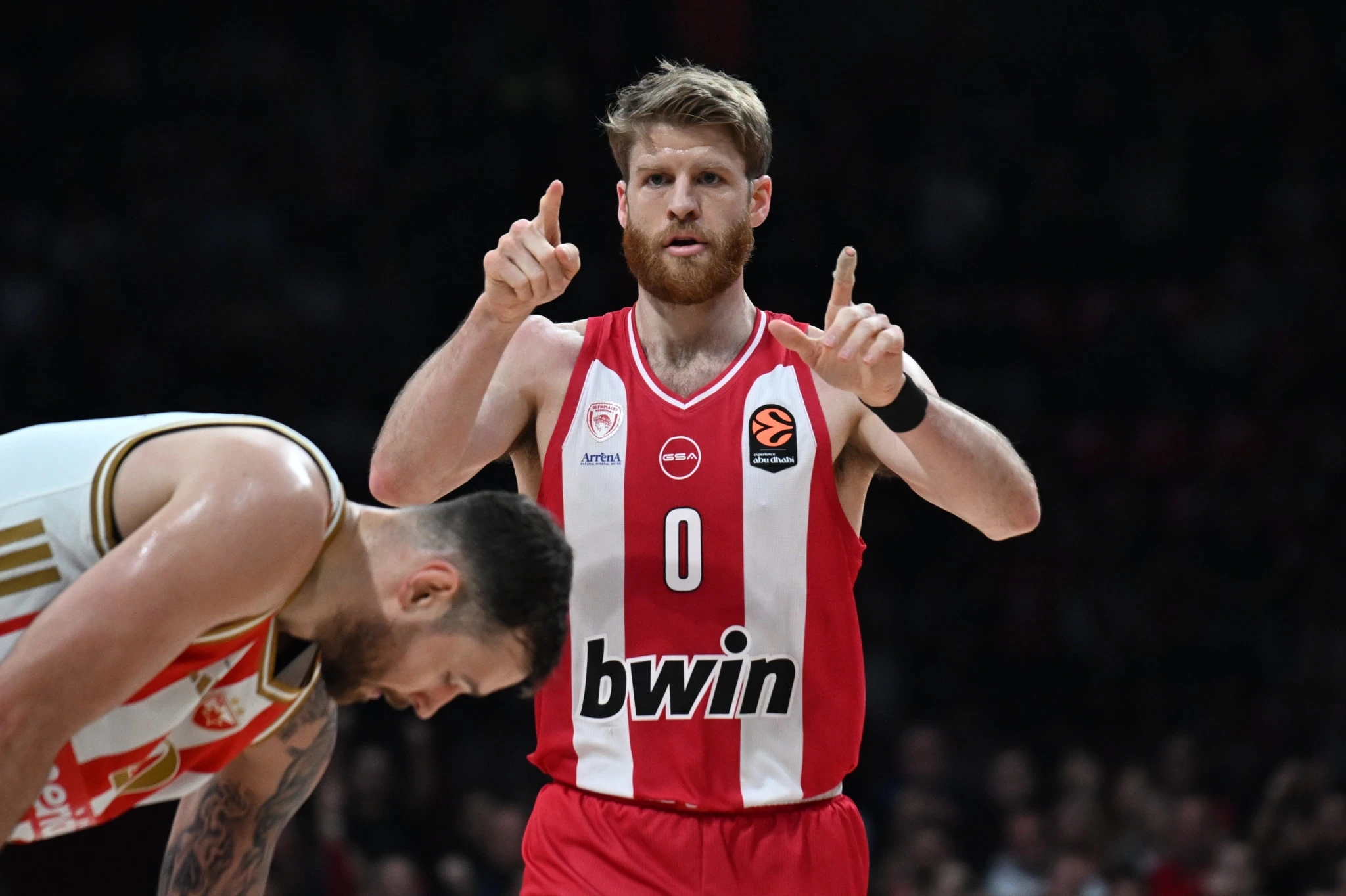 Ο φοβερός και τρομερός, Τόμας Γουόκαπ στο παιχνίδι του Ολυμπιακού με τον Ερυθρό Αστέρα, Πηγή: Eurokinissi