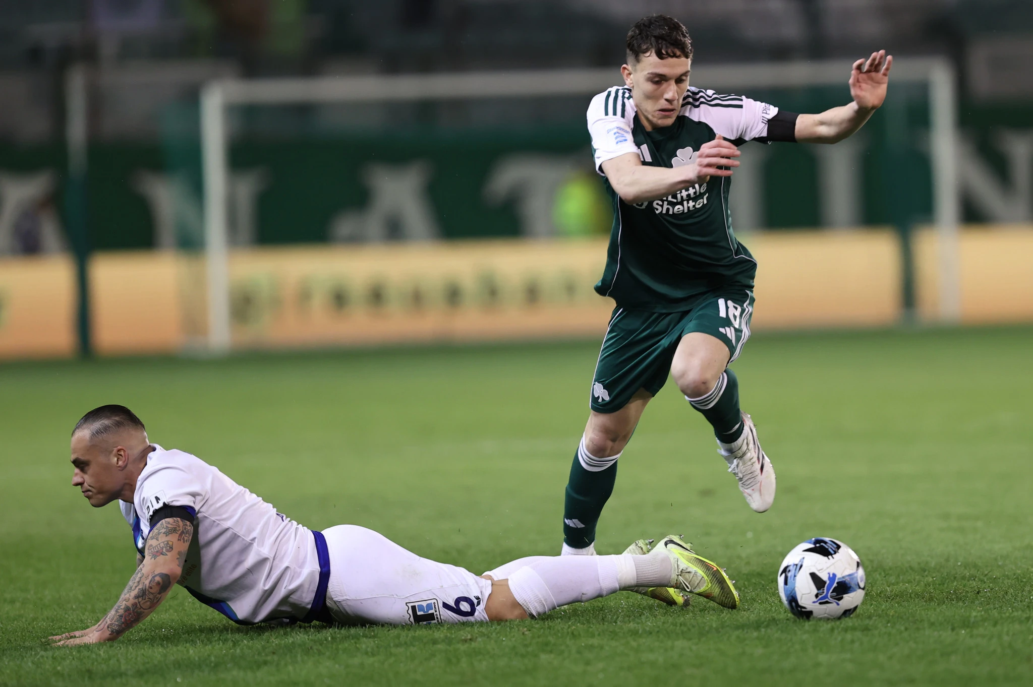 Ο Σωτήρης Κοντούρης σε... δράση στο ματς με την Κηφισιά - ΠΗΓΗ: ΙΝΤΙΜΕ