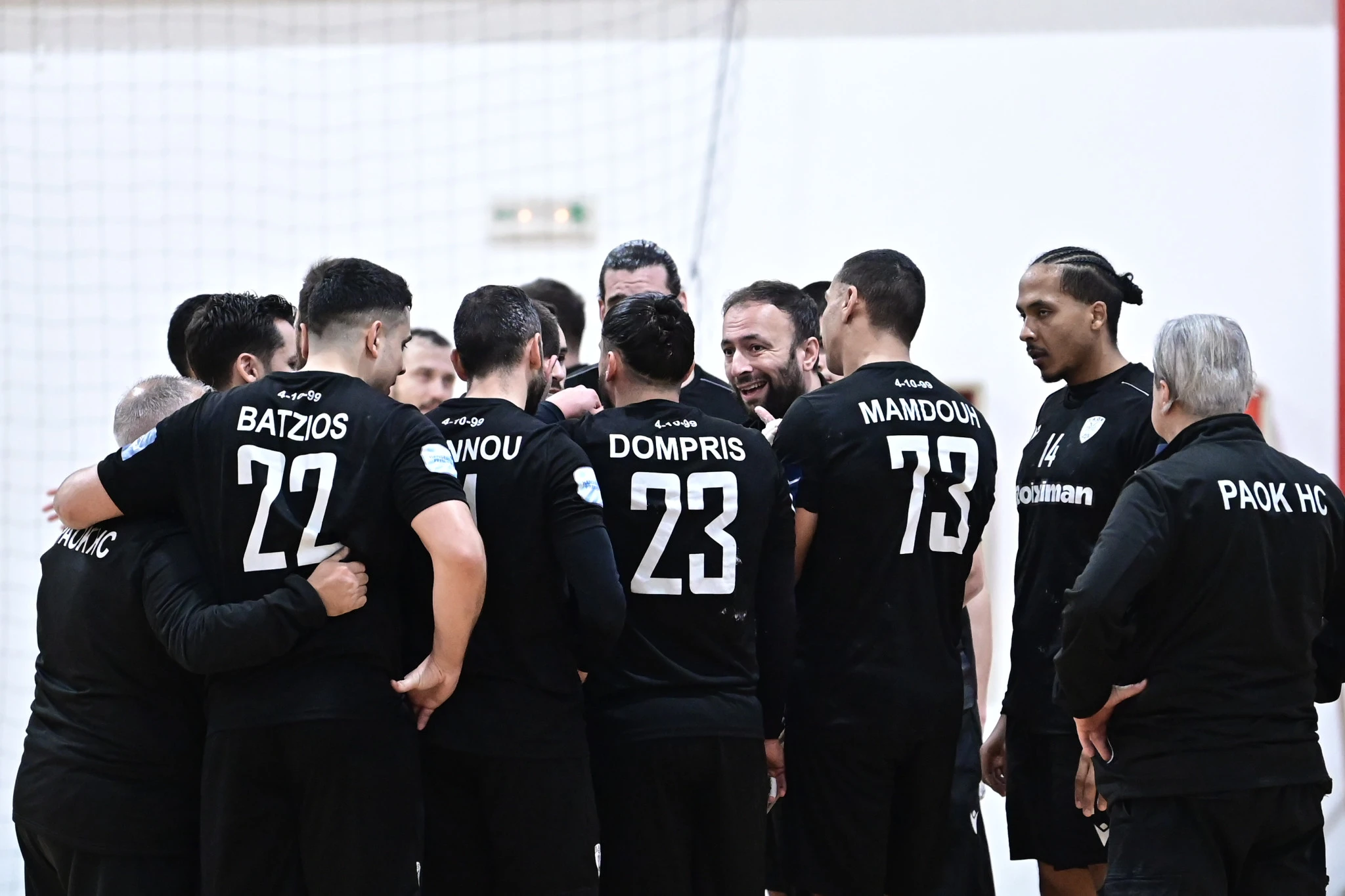 Η ομάδα χάντμπολ Ανδρών του ΠΑΟΚ / Πηγή: Eurokinissi