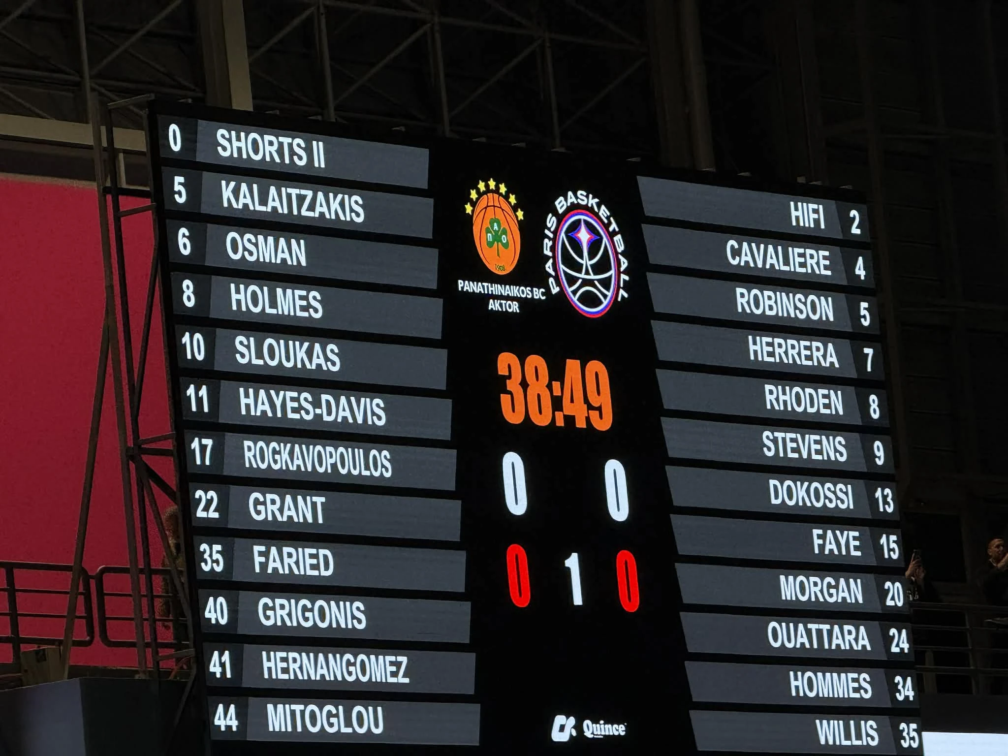 Αλλαγή στη 12άδα του Παναθηναϊκού, Γκριγκόνις αντί Ναν για τον κόουτς Αταμάν