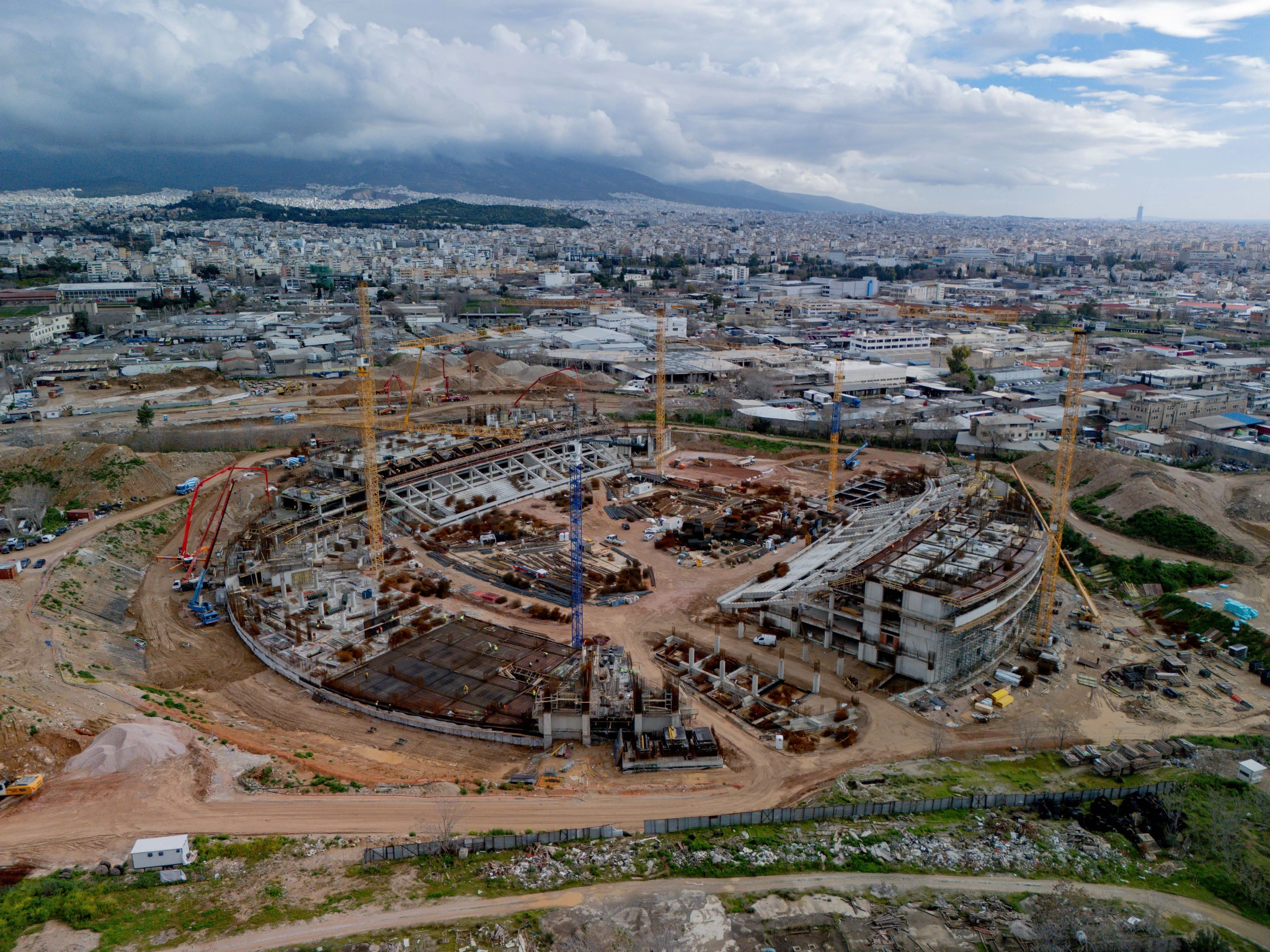 Εργασίες ανέργεσης του γηπέδου του Παναθηναϊκού στον Βοτανικό / Πηγή: Intime