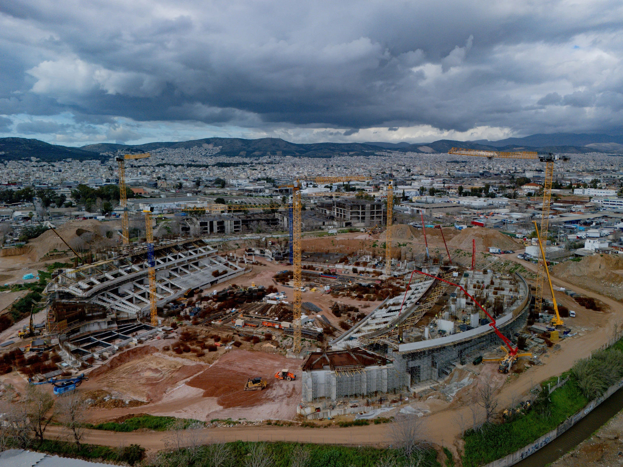 Εργασίες ανέργεσης του γηπέδου του Παναθηναϊκού στον Βοτανικό / Πηγή: Intime