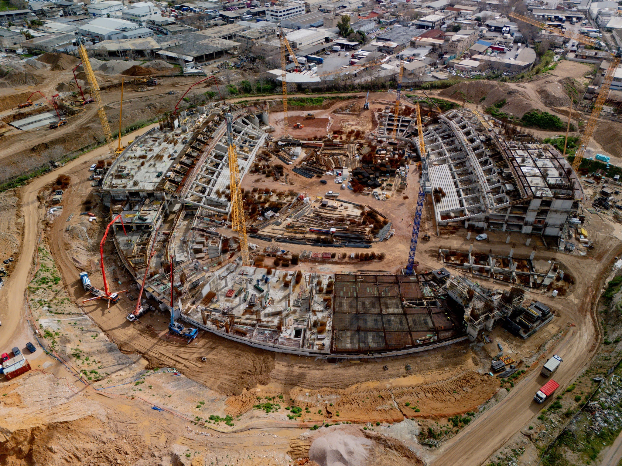 Εργασίες ανέργεσης του γηπέδου του Παναθηναϊκού στον Βοτανικό / Πηγή: Intime