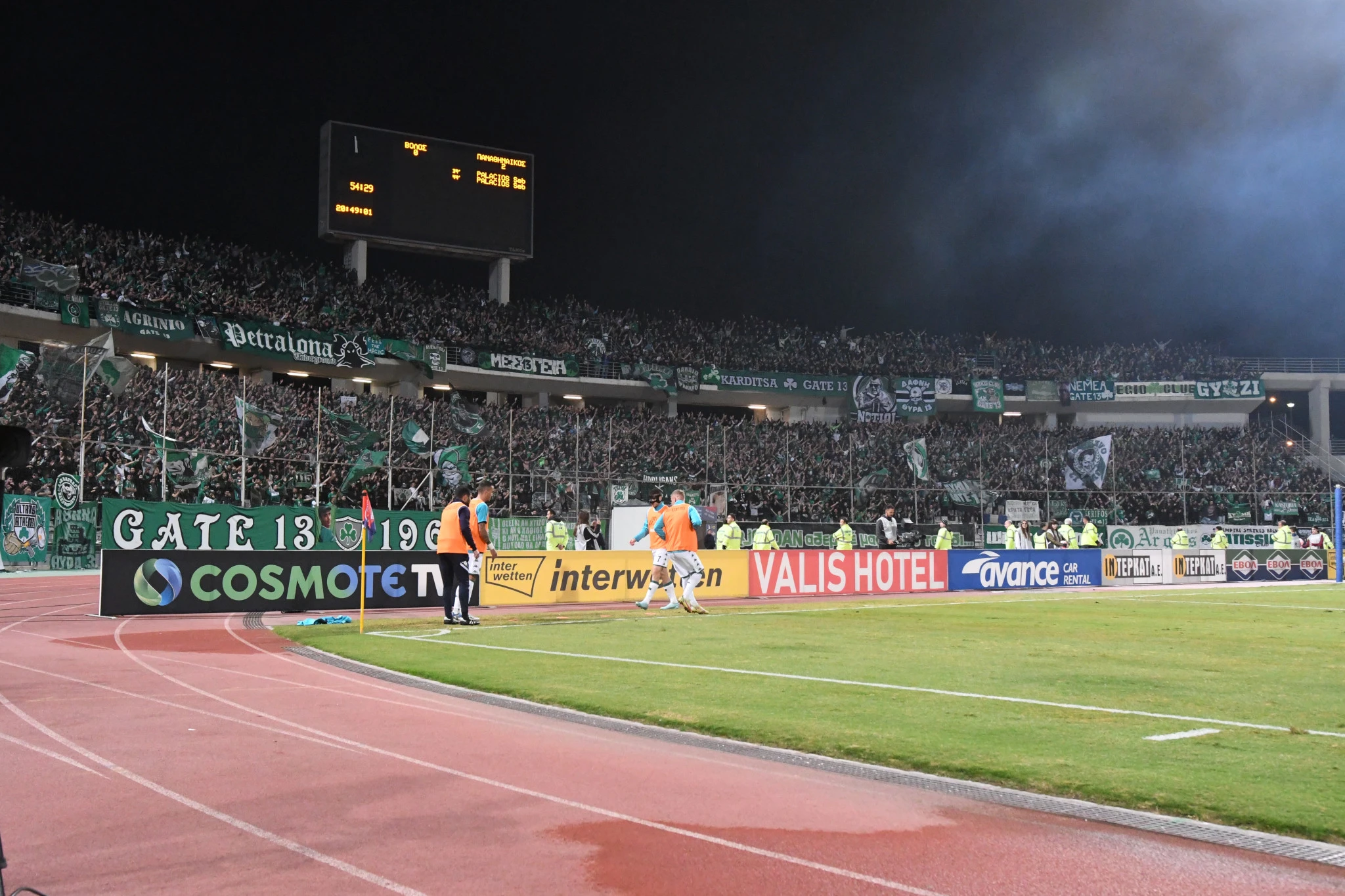 Οπαδοί του Παναθηναϊκού στο Πανθεσσαλικό το 2022 / Πηγή: Eurokinissi