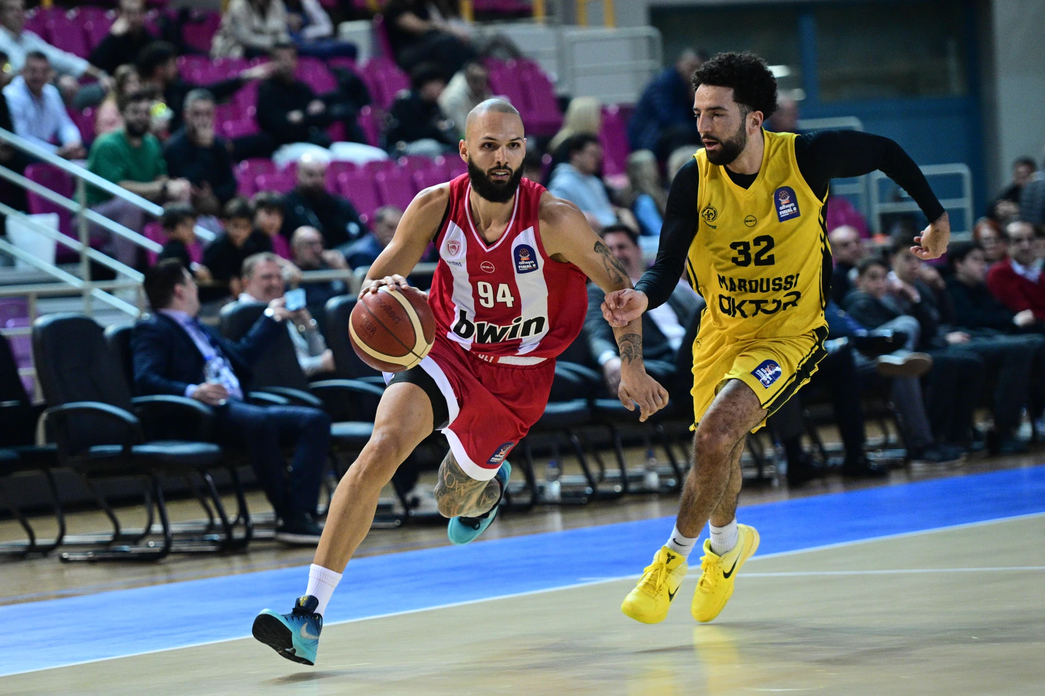 Στιγμιότυπο από την αναμέτρηση Μαρούσι - Ολυμπιακός / Πηγή: Eurokinissi