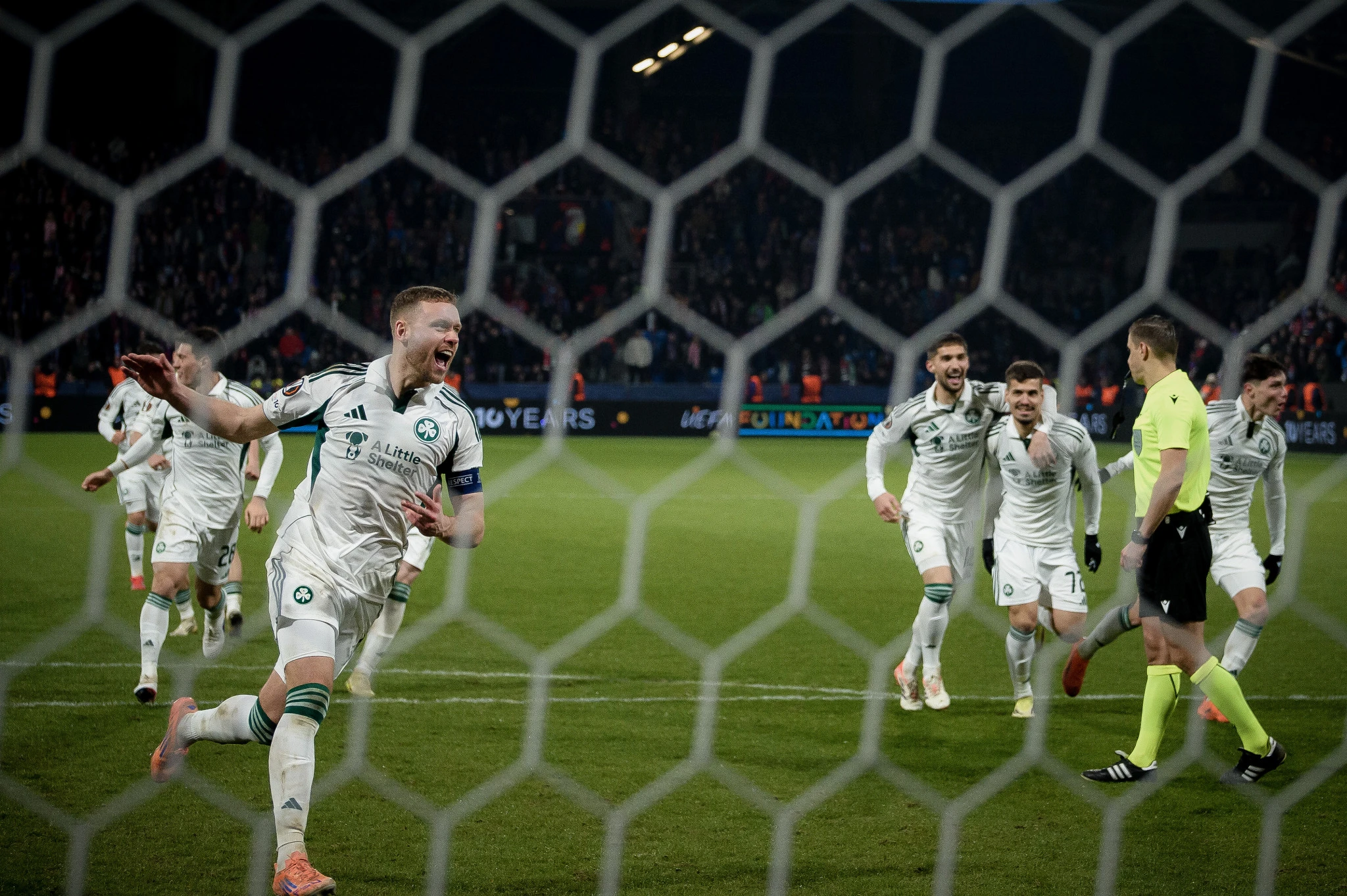 Ο Παναθηναϊκός πήρε τη μεγάλη πρόκριση επί της Βικτόρια Πλζεν με 3-4 στη διαδικασία των πέναλτι / Πηγή: Eurokinissi