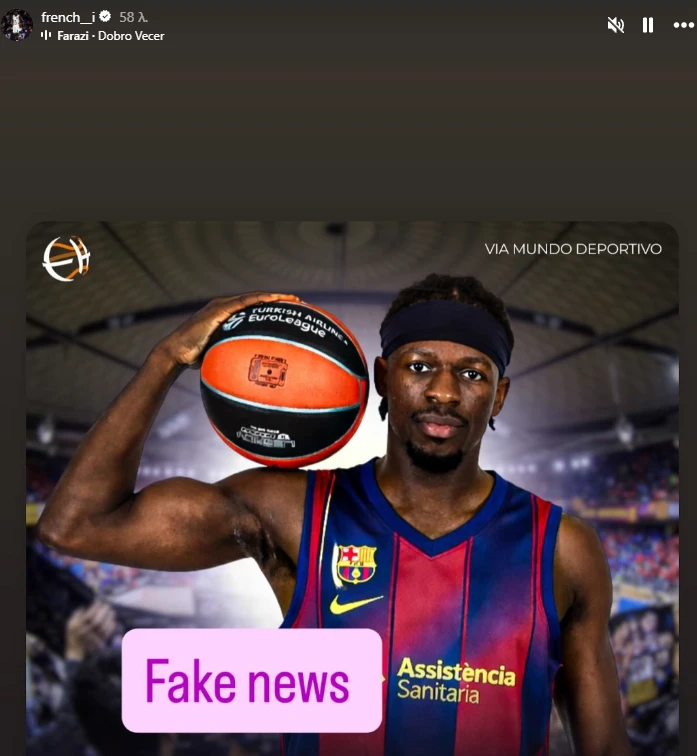 H ανάρτηση του Σιλβέν Φρανσίσκο που αφορά το μέλλον του και τη φημολογία που τον συνέδεσε με την Μπαρτσελόνα / Screenshot