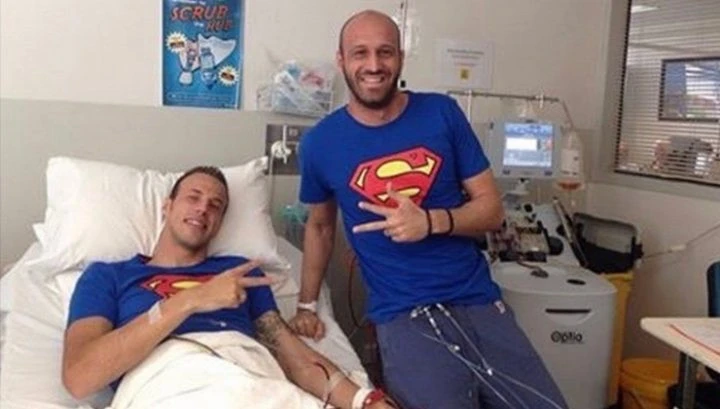 Ο Βαγγέλης Μόρας με τον αδερφό του Δημήτρη