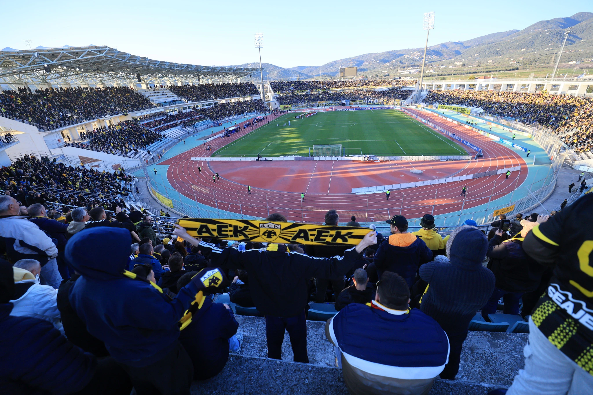 Tο Πανθεσσαλικό γεμάτο από 22.000 φίλους της ΑΕΚ /Πηγή: Intime