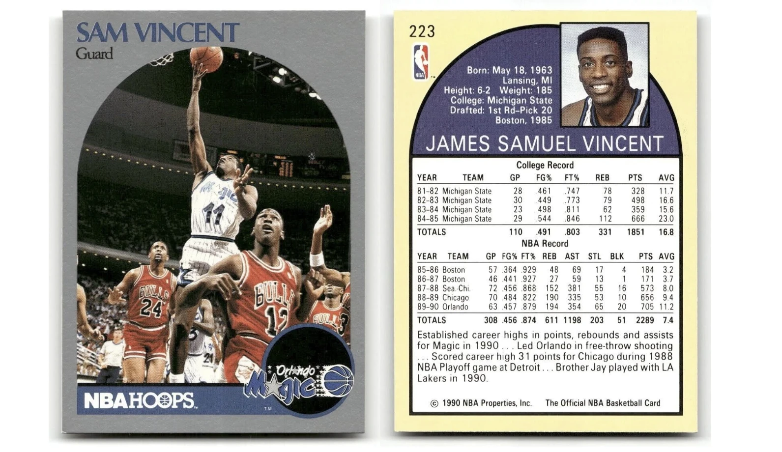 Η σπάνια κάρτα του Σαμ Βίνσεντ με το θρυλικό «12» του Μάικλ Τζόρνταν