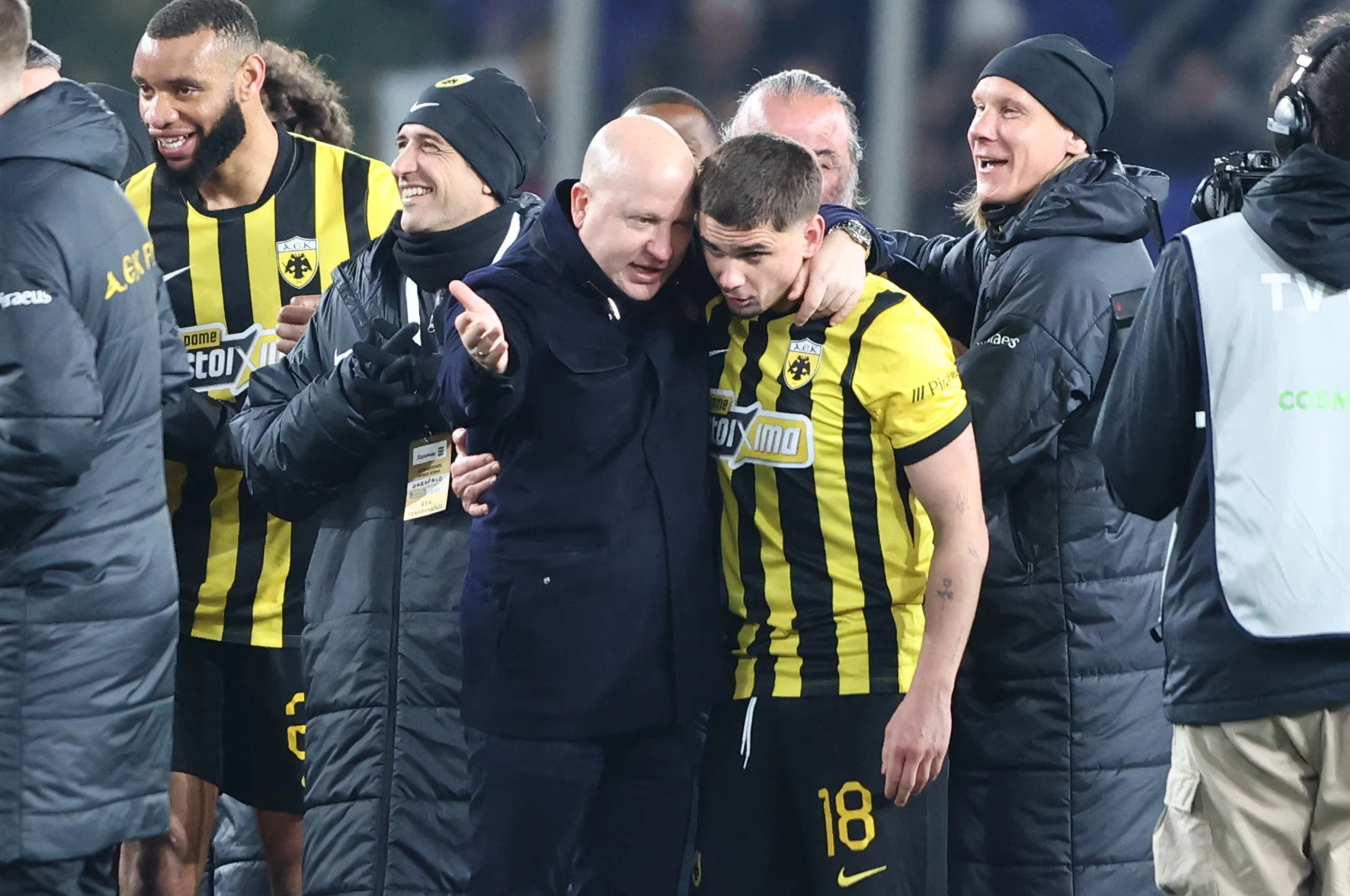 Ο Μάρκο Νίκολιτς με τον Ραζβάν Μαρίν / Πηγή: Intime