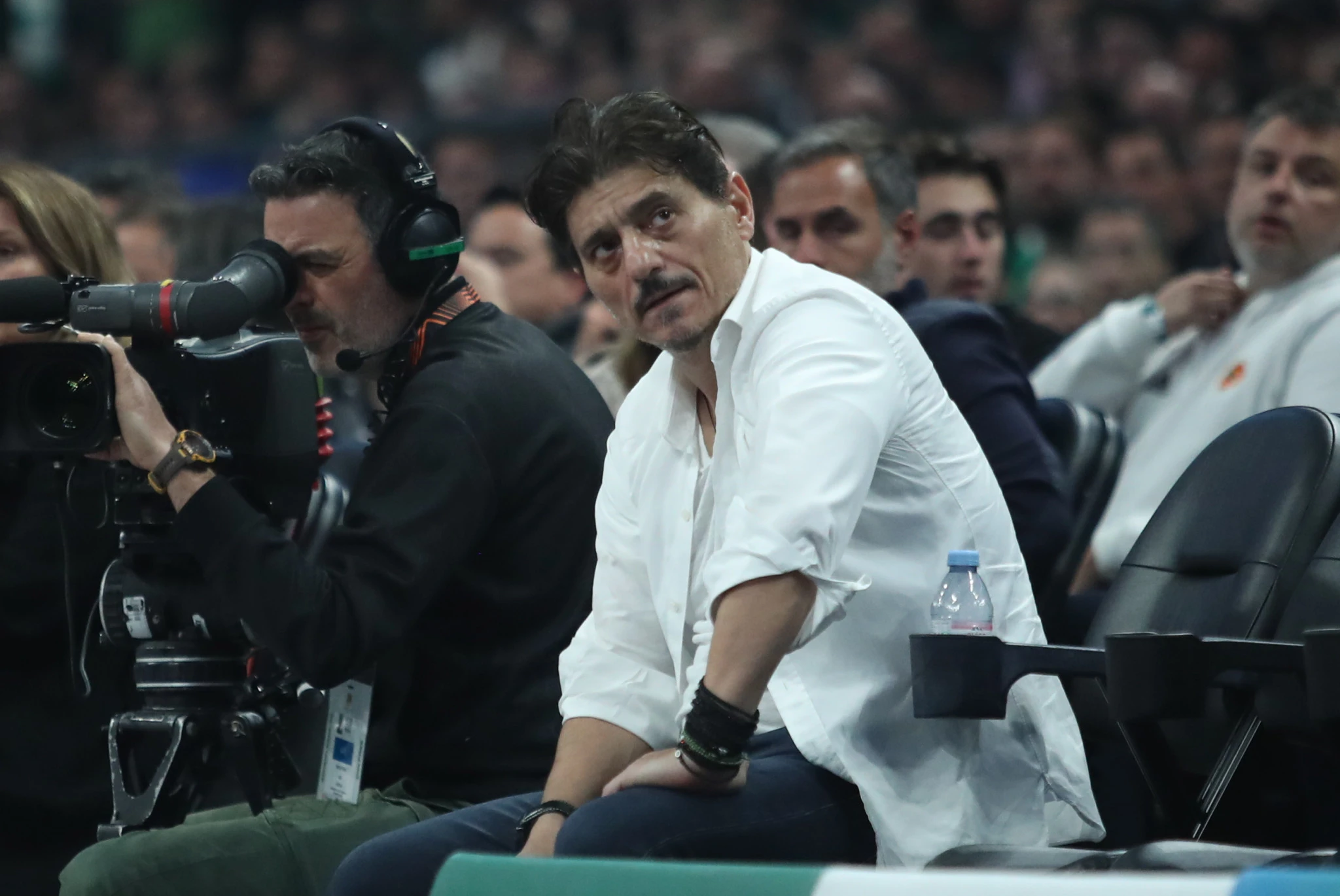 Ο Δημήτρης Γιαννακόπουλος στο παιχνίδι με τον Ερυθρό Αστέρα Πηγή: Intime