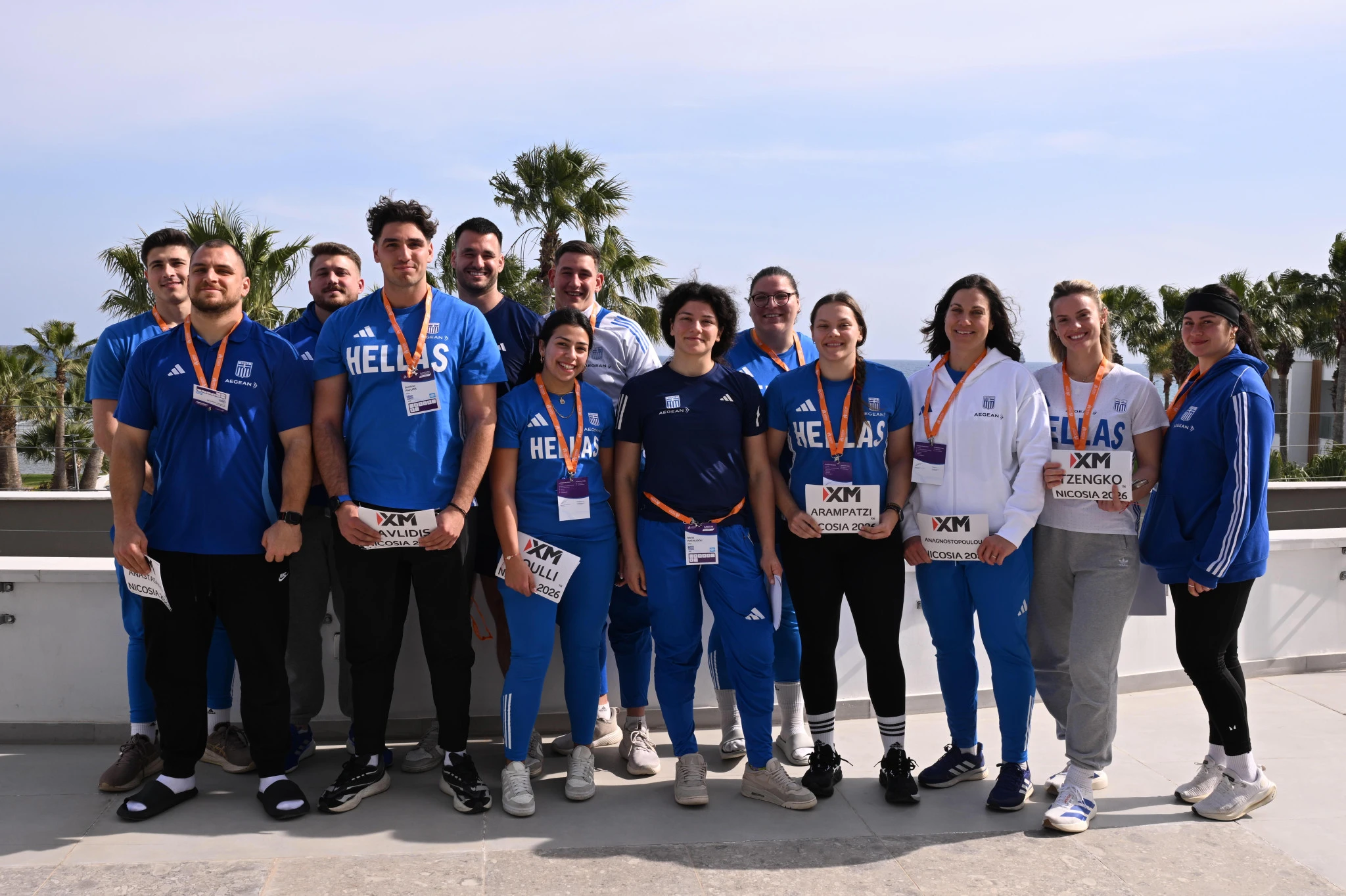 H Εθνική ομάδα των ρίψεων στη Λευκωσία / Πηγή: Eurokinissi