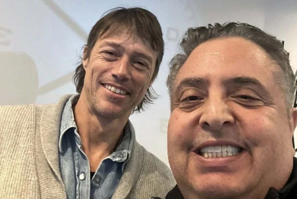 Ο Ματίας Αλμέιδα με τον Ανδρέα Δημητρίου