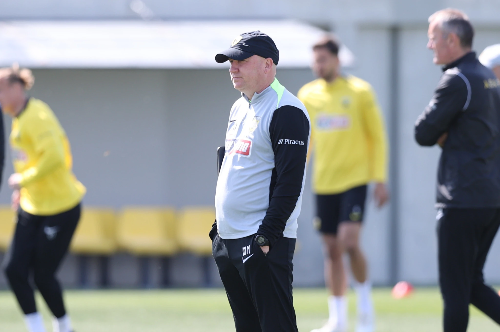 Ο Μάρκο Νίκολιτς σε προπόνηση της ΑΕΚ στα Σπάτα / Πηγή: Intime