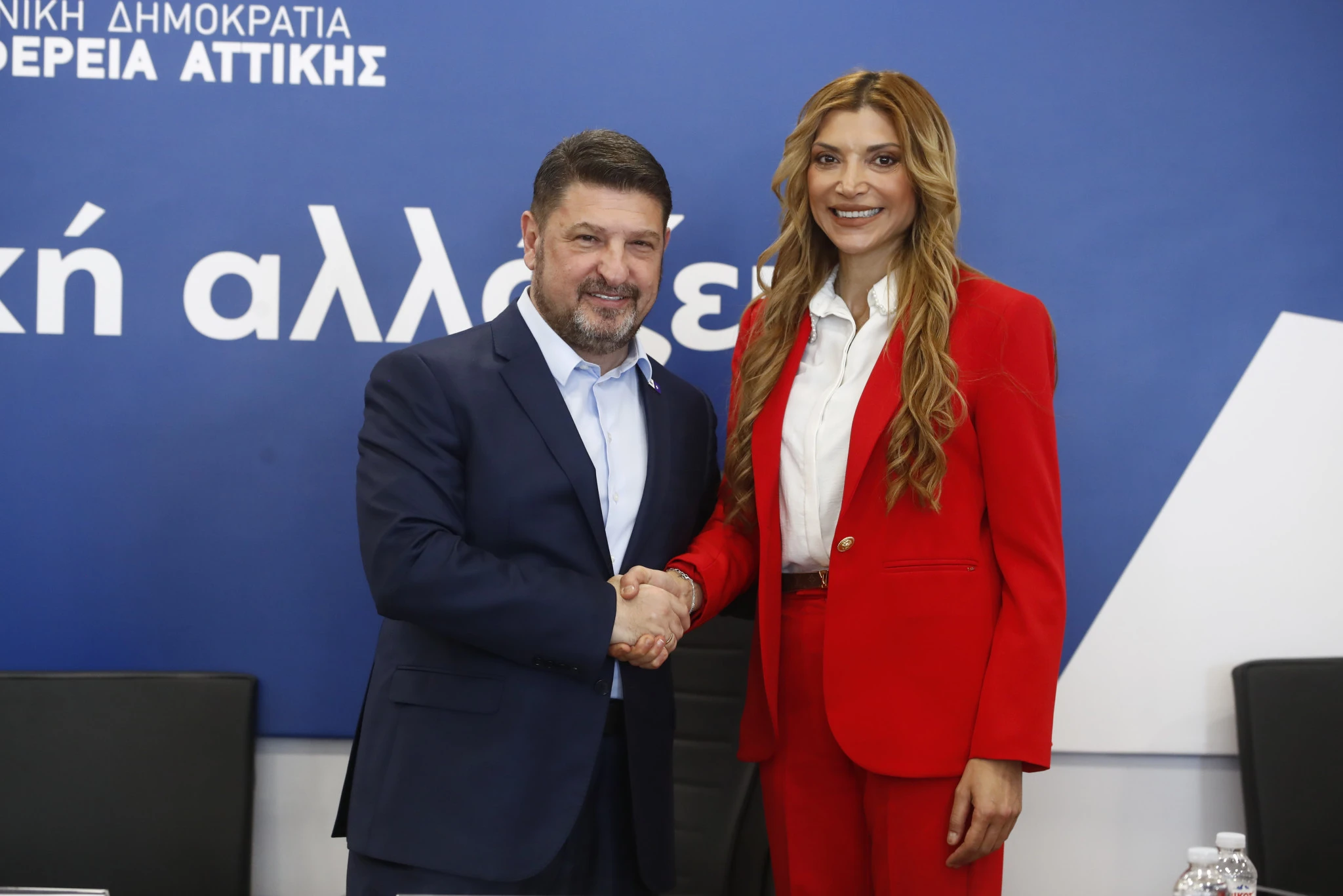 Ο Περιφερειάρχης Αττικής, Νίκος Χαρδαλιάς και η Πρόεδρος του ΣΕΦ, Χριστίνα Τσιλιγκίρη / Πηγή: Eurokinissi