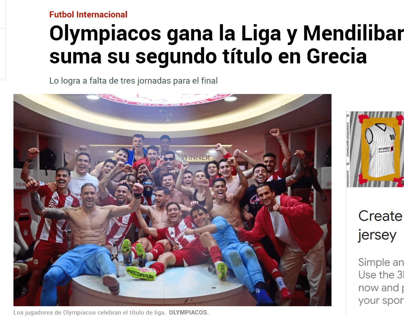 Το δημοσίευμα της Marca