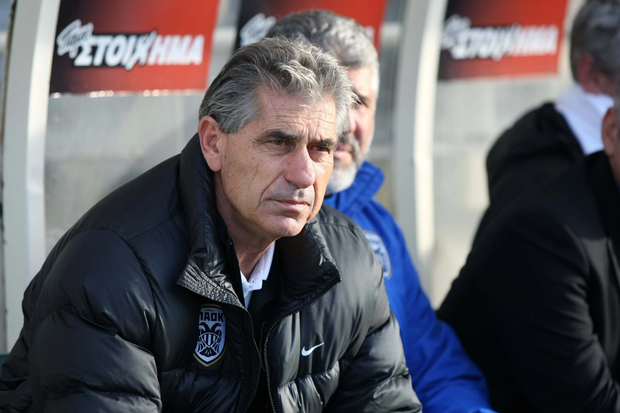 Ο Άγγελος Αναστασιάδης στον πάγκο του ΠΑΟΚ / Πηγή: Eurokinissi