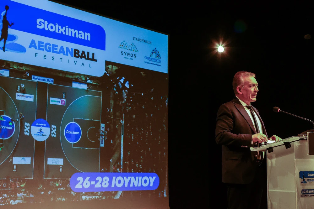 Ο Ιωάννης Βρούτσης @ Stoiximan AegeanBall Festival