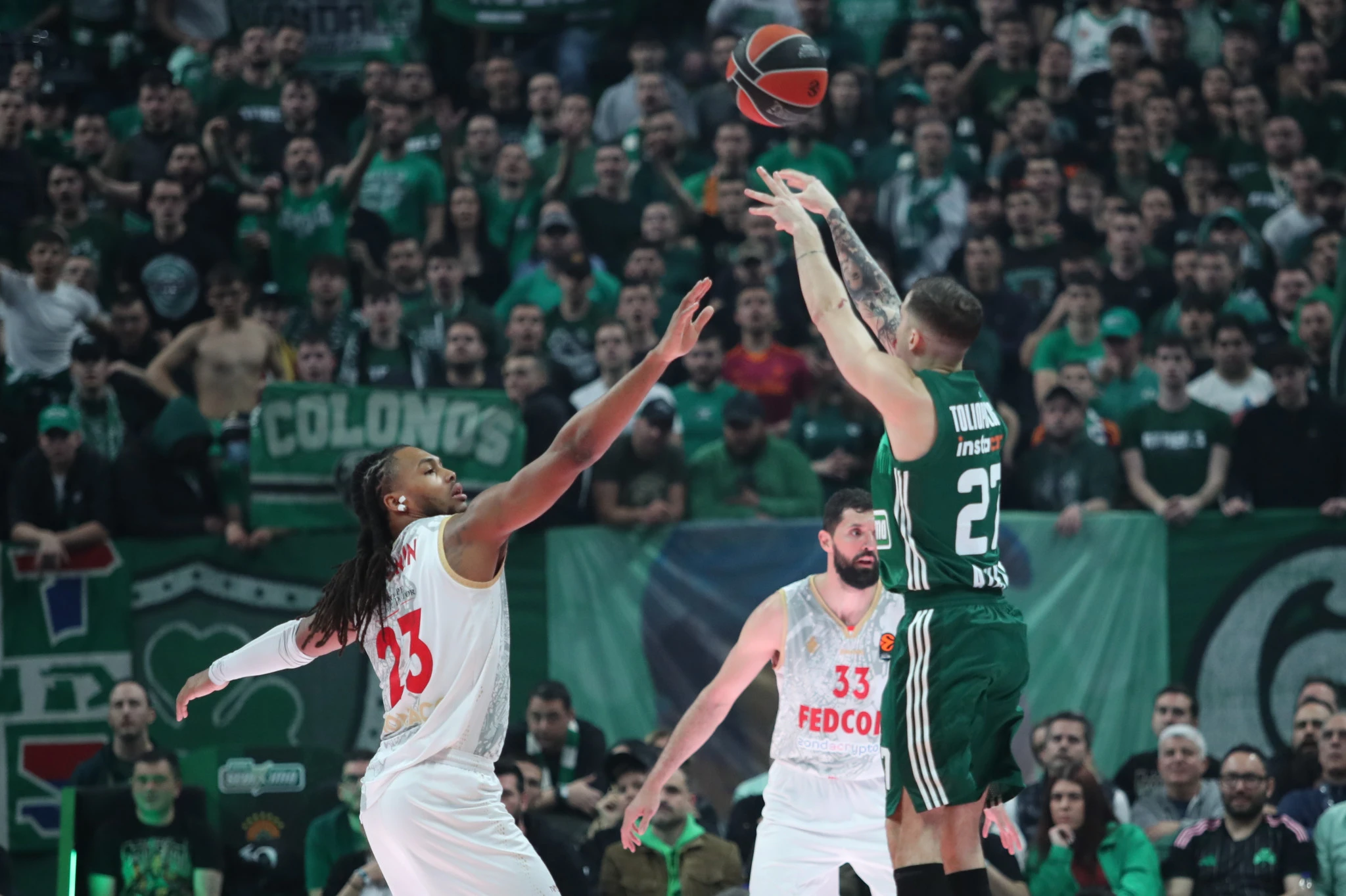 Παναθηναϊκός Vs Μονακό στο Telekom Center Athens / Πηγή: Eurokinissi