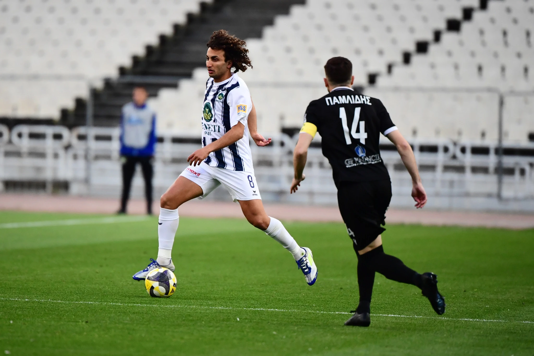 Ο Αμρ Ουάρντα με τη φανέλα του Ηρακλή, στον τελικό του Super Cup με την Καλαμάτα / Πηγή: Eurokinissi