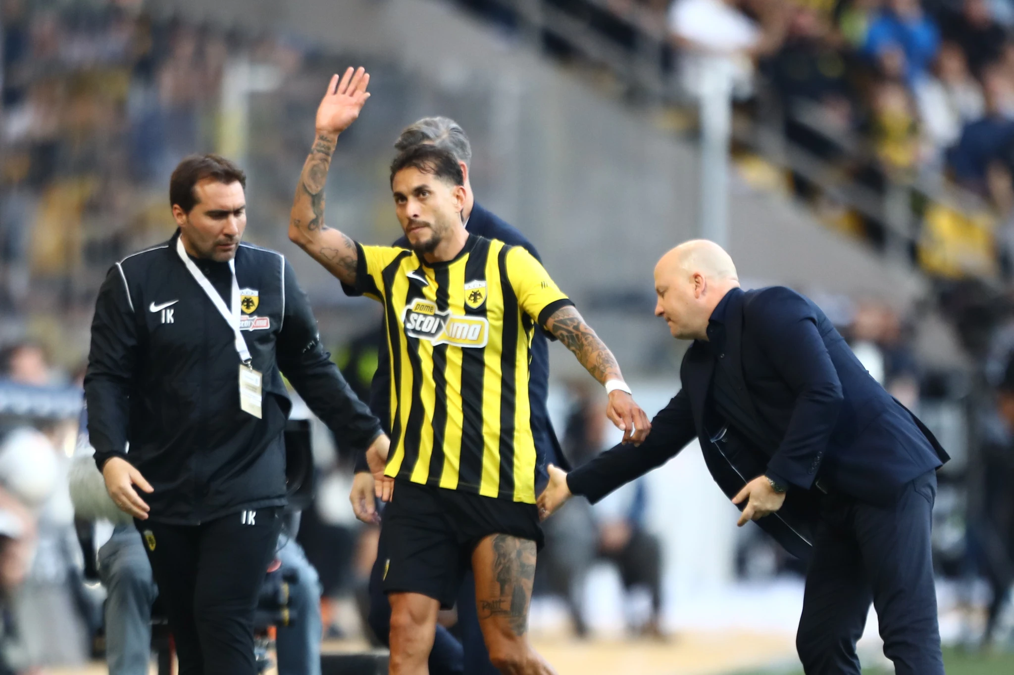 Ρομπέρτο Περέιρα και Μάρκο Νίκολιτς /Πηγή: Eurokinissi