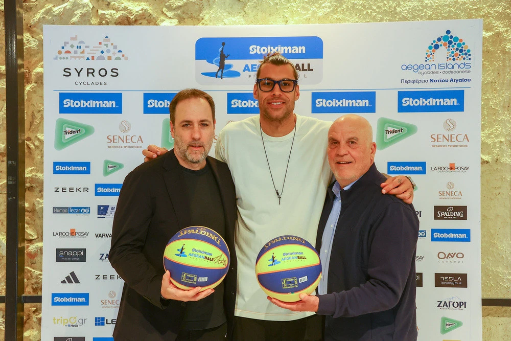Γιάννης Λάσκαρης, Γιώργος Πρίντεζης, Φάνης Ξηνταβελώνης @ Stoiximan AegeanBall Festival
