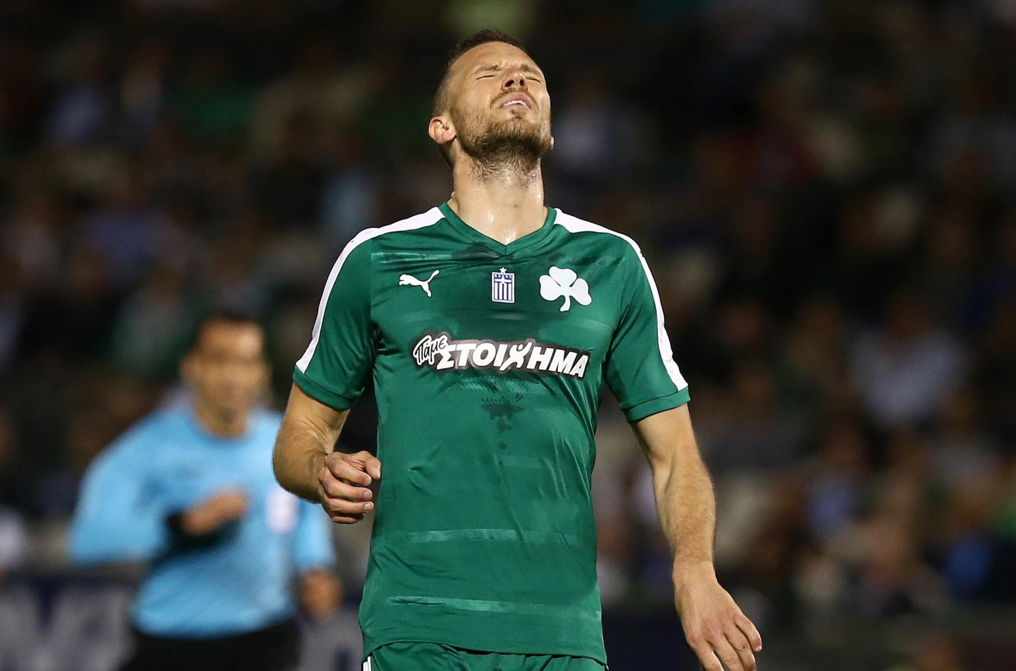 Ο Μάρκους Μπεργκ με τη φανέλα του Παναθηναϊκού, το 2016 / Πηγή: Intime