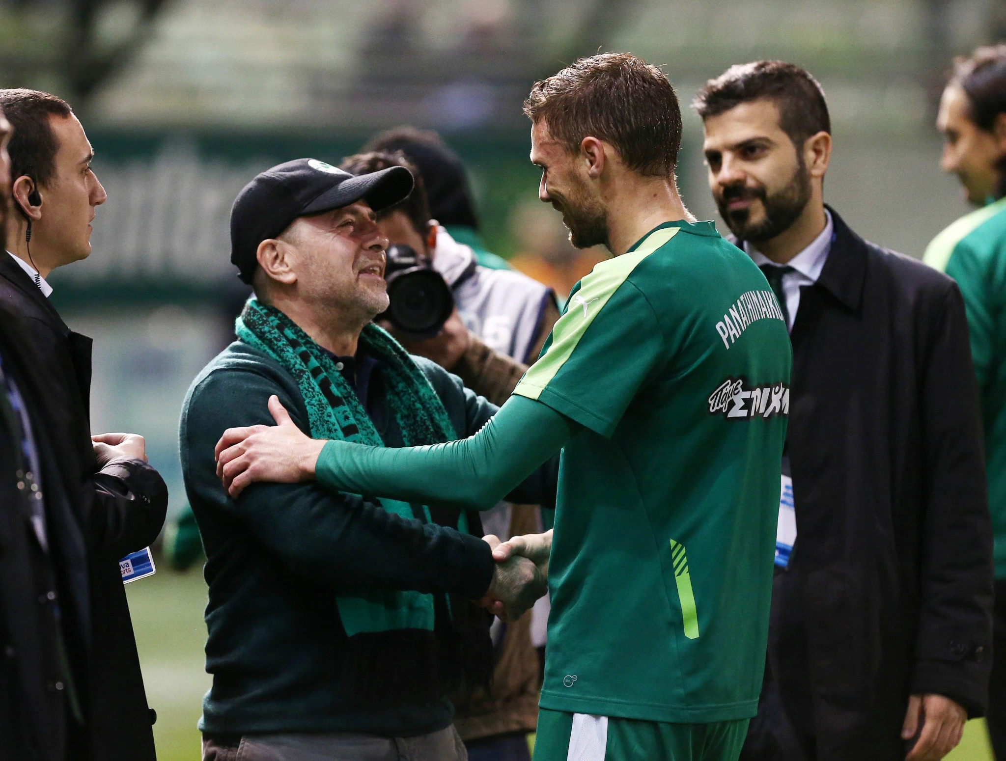 Μάρκους Μπεργκ και Γιάννης Αλαφούζος το 2016 / Πηγή: Intime