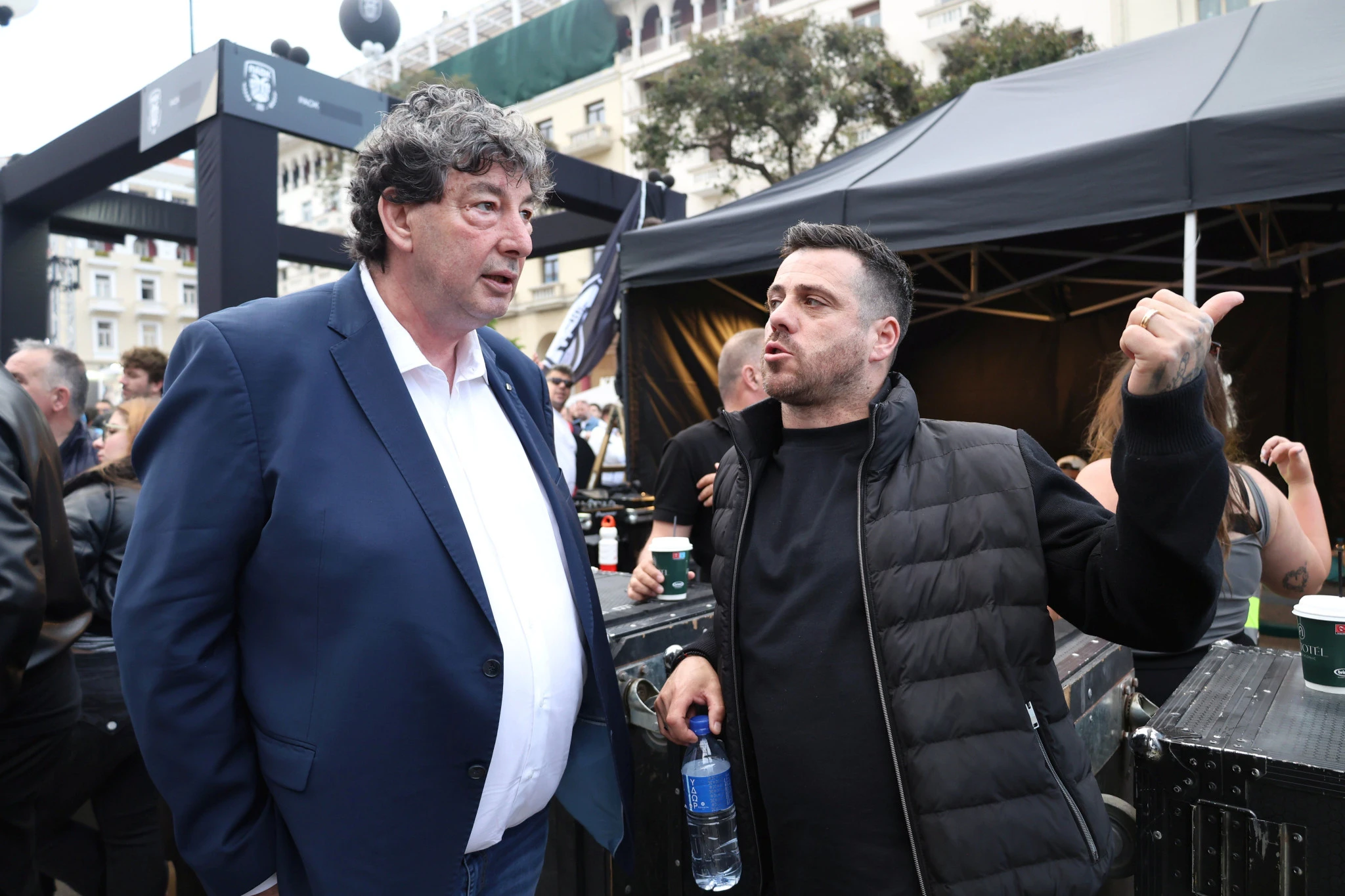 Ο Βαγγέλης Γαλατσόπουλος με τον Αντελίνο Βεϊρίνια